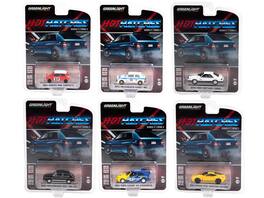 "Hot Hatches" Set of 6 pieces Series 2 1/64 Diecast Model Cars by Greenlight - Multicolor