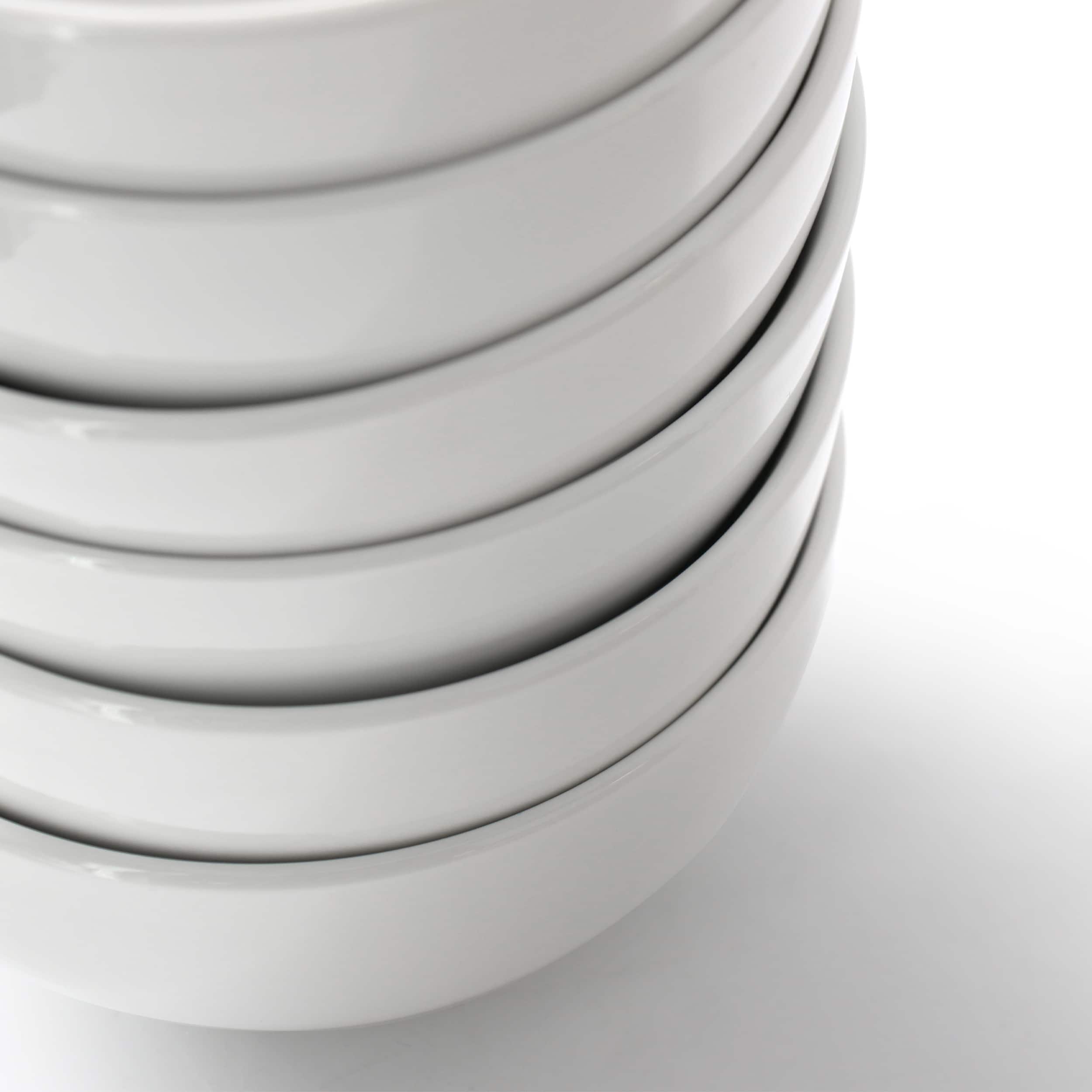 Alt View 4. Elama - Elama Professional Kitchen 12 Piece Porcelain Bowl Set in White - White.