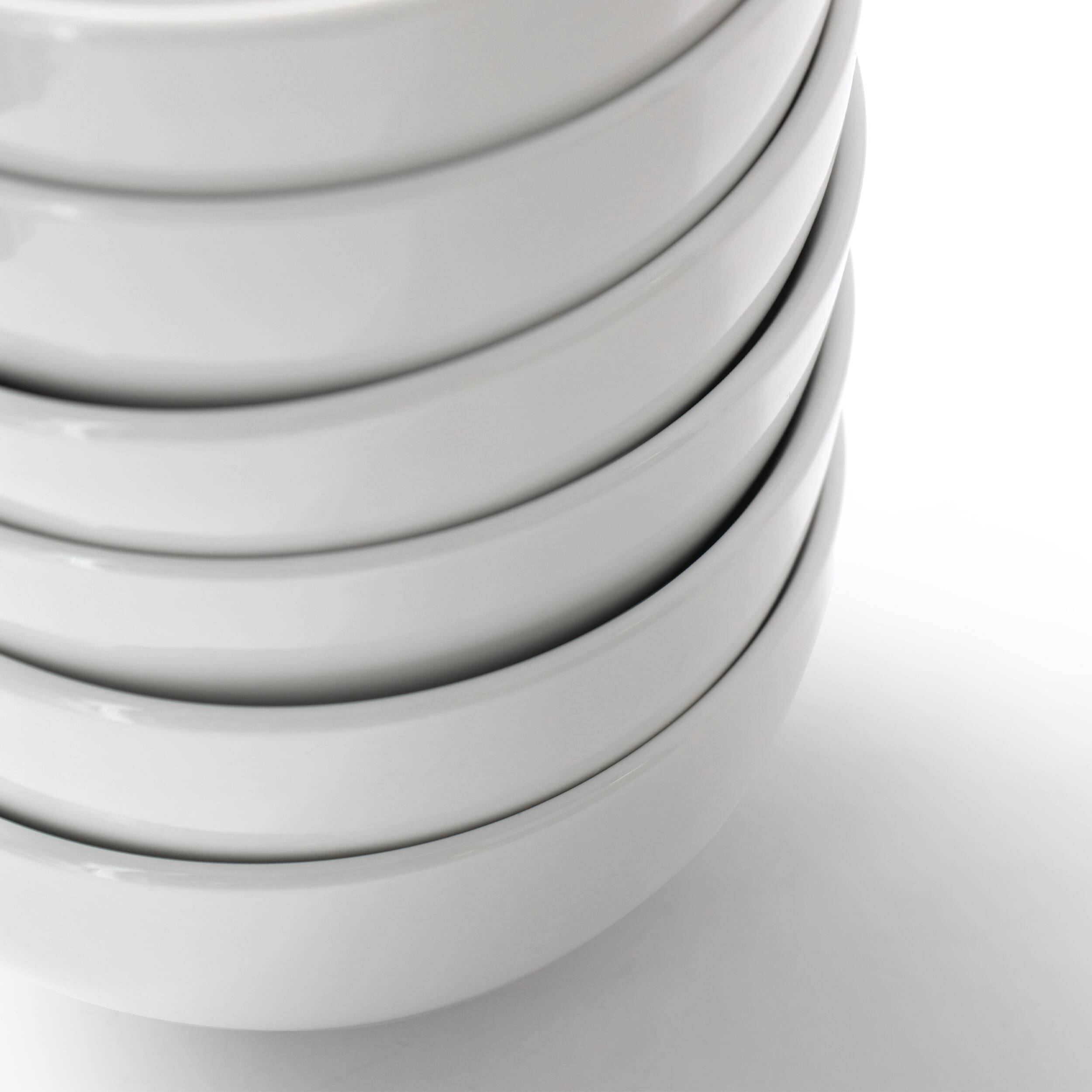 Alt View 4. Elama - Elama Professional Kitchen 12 Piece Porcelain Bowl Set in White - White.