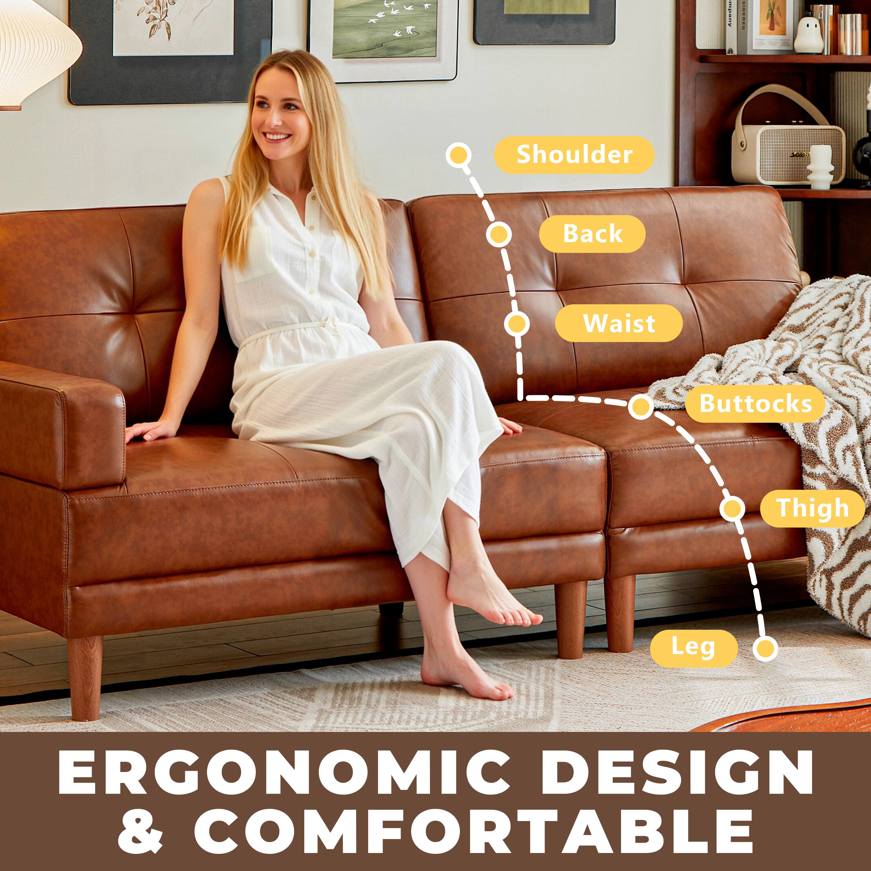 Sure, here is the corrected and grouped text:

**Ergonomic Design & Comfortable**

- Shoulder
- Back
- Waist
- Buttocks
- Thigh
- Leg