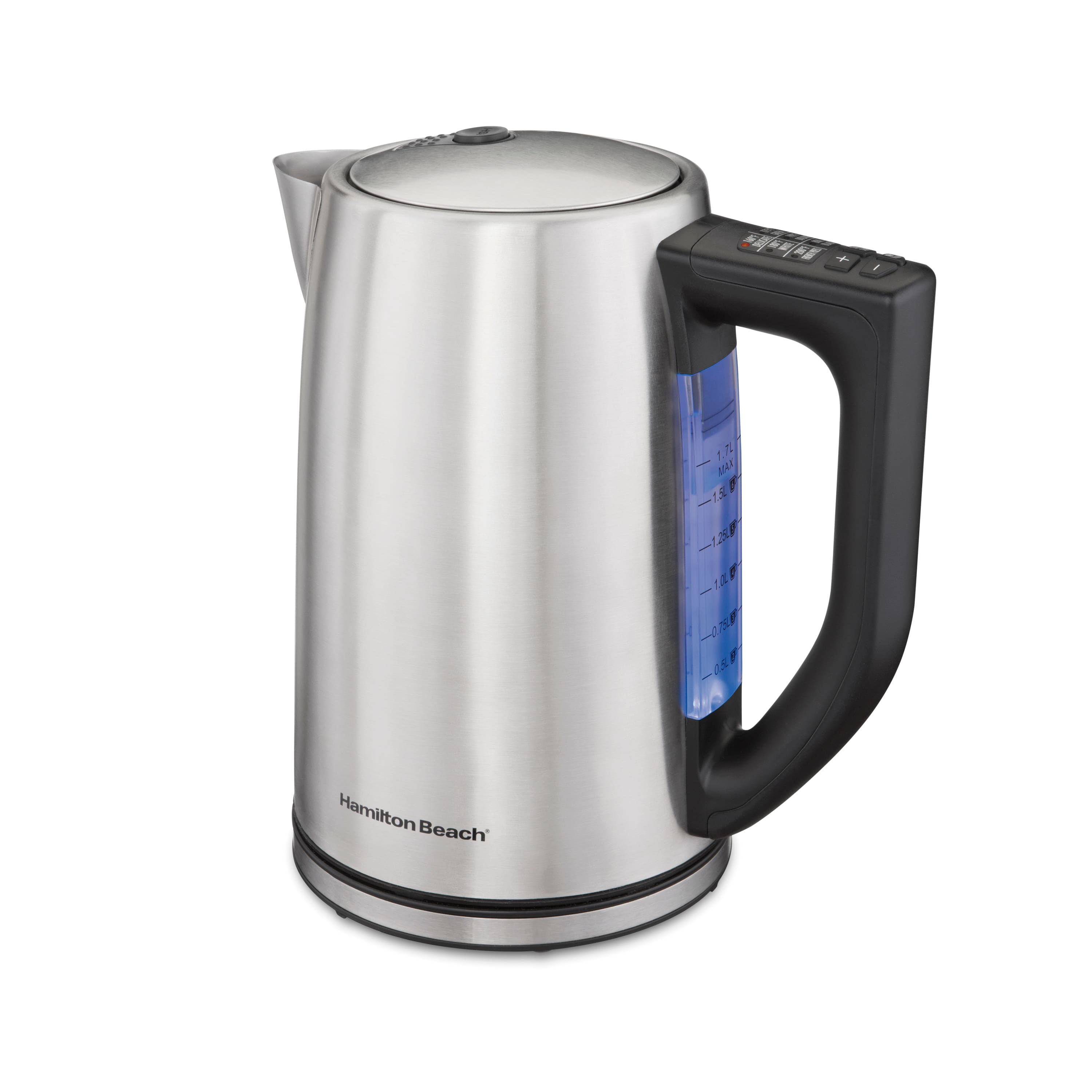 Hamilton Beach - Variable Temperature Electric Kettle - Stainless Steel - Front_Zoom