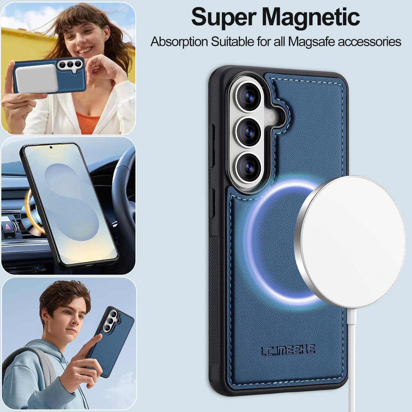 Super Magnetic  
Absorption Suitable for all Magsafe accessories  
LC.MEEKE
