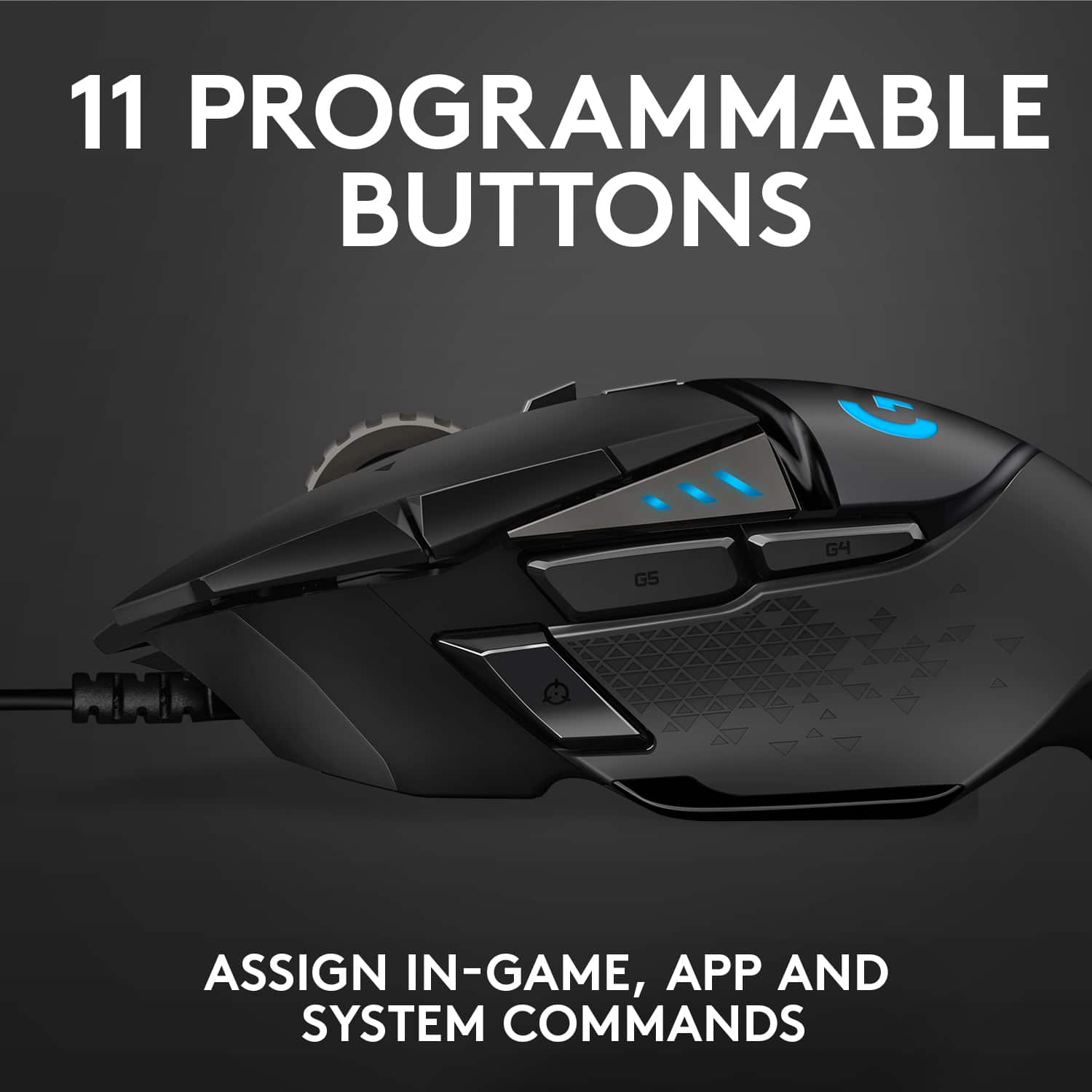 11 Programmable Buttons: Assign in-game, app and system commands.
