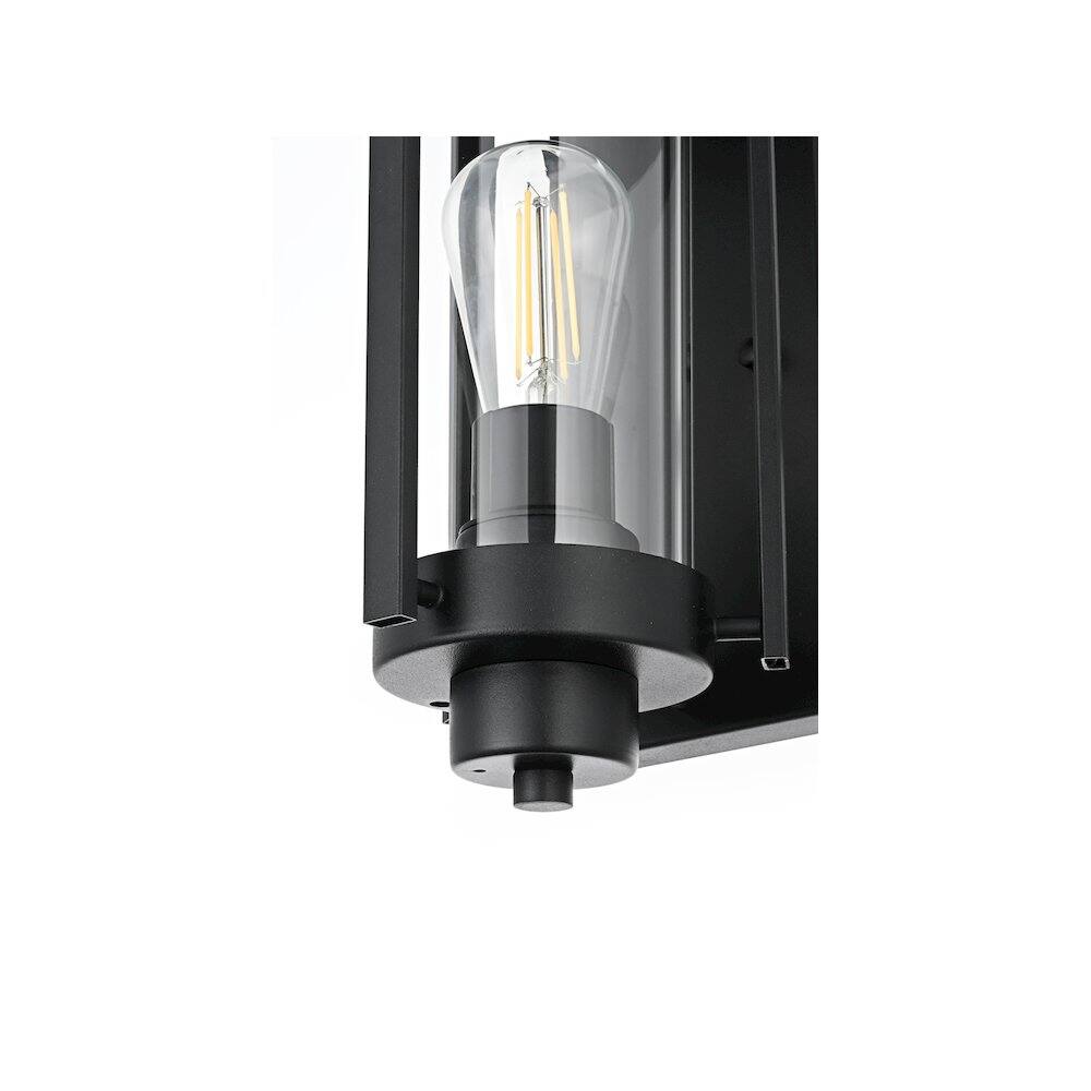 Alt View 2. Elegant Lighting - Bucknell 7 inch Outdoor Pendant in Black - Black.