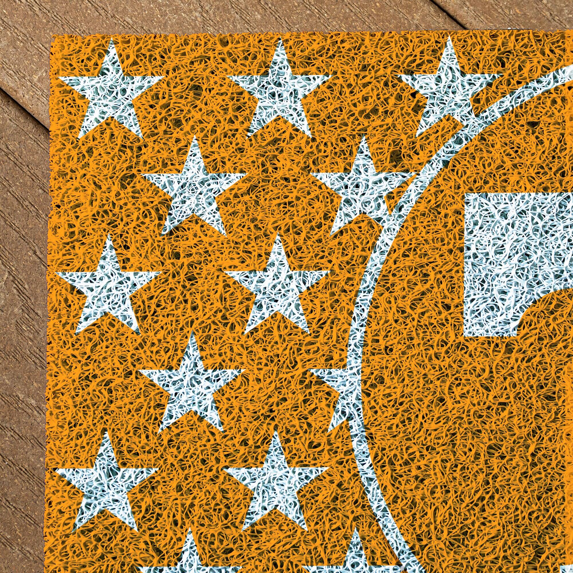 Alt View 2. Evergreen Enterprises - Tennessee Volunteers 16" x 28" Stars & Stripes Patriotic Turf Mat - Multicolor.