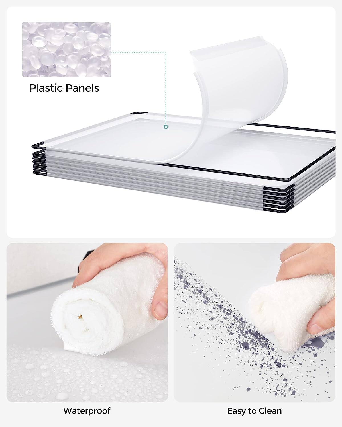 Plastic Panels  
Waterproof  
Easy to Clean