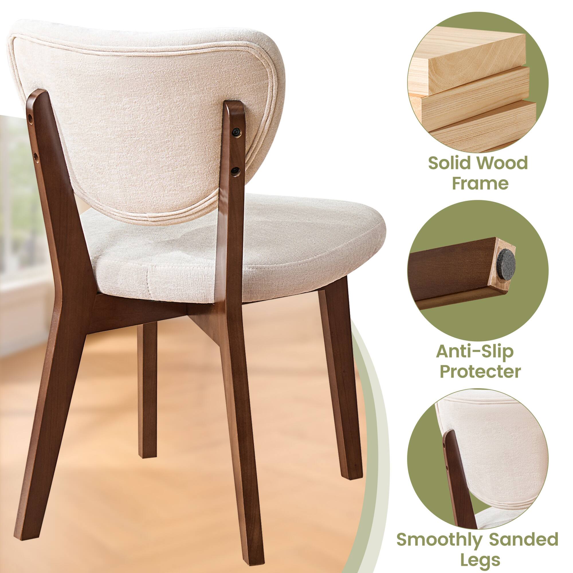- Solid Wood Frame
- Anti-Slip Protector
- Smoothly Sanded Legs
