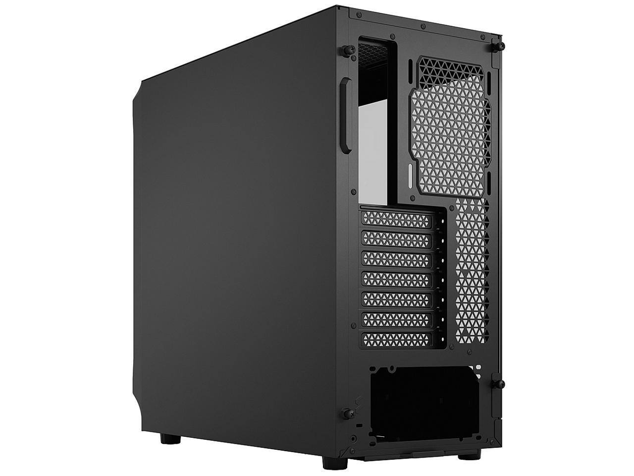Alt View 10. Fractal Design - Fractal Design Focus 2 Computer Case - Tower - Black - Tempered Glass, Steel, Mesh - 4 x Bay - 0 - Mini ITX, Mini ATX - Black.