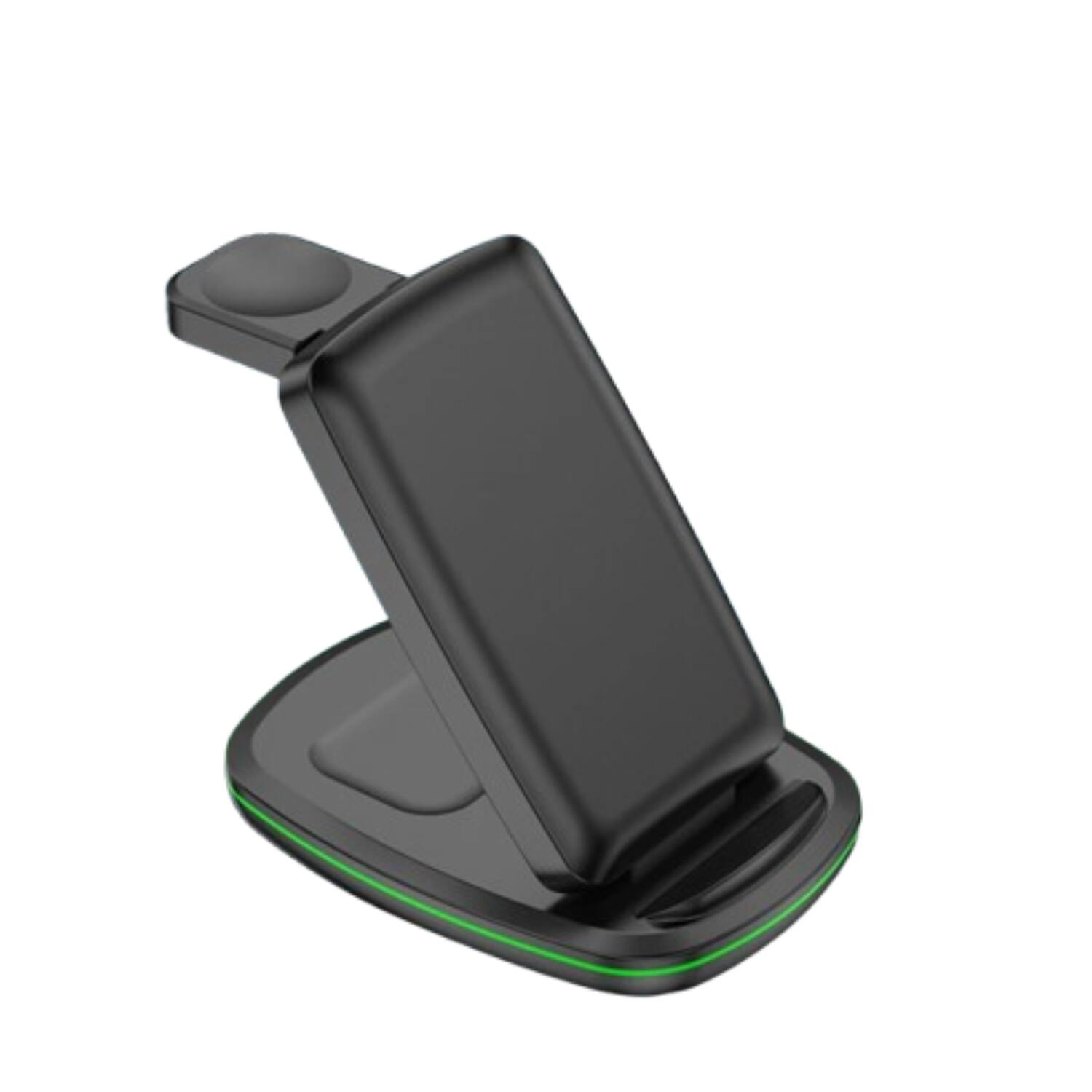 Stock Preferred - 3-in-1 Wireless Charging Dock for Apple Watch, AirPods & iPhone - Black