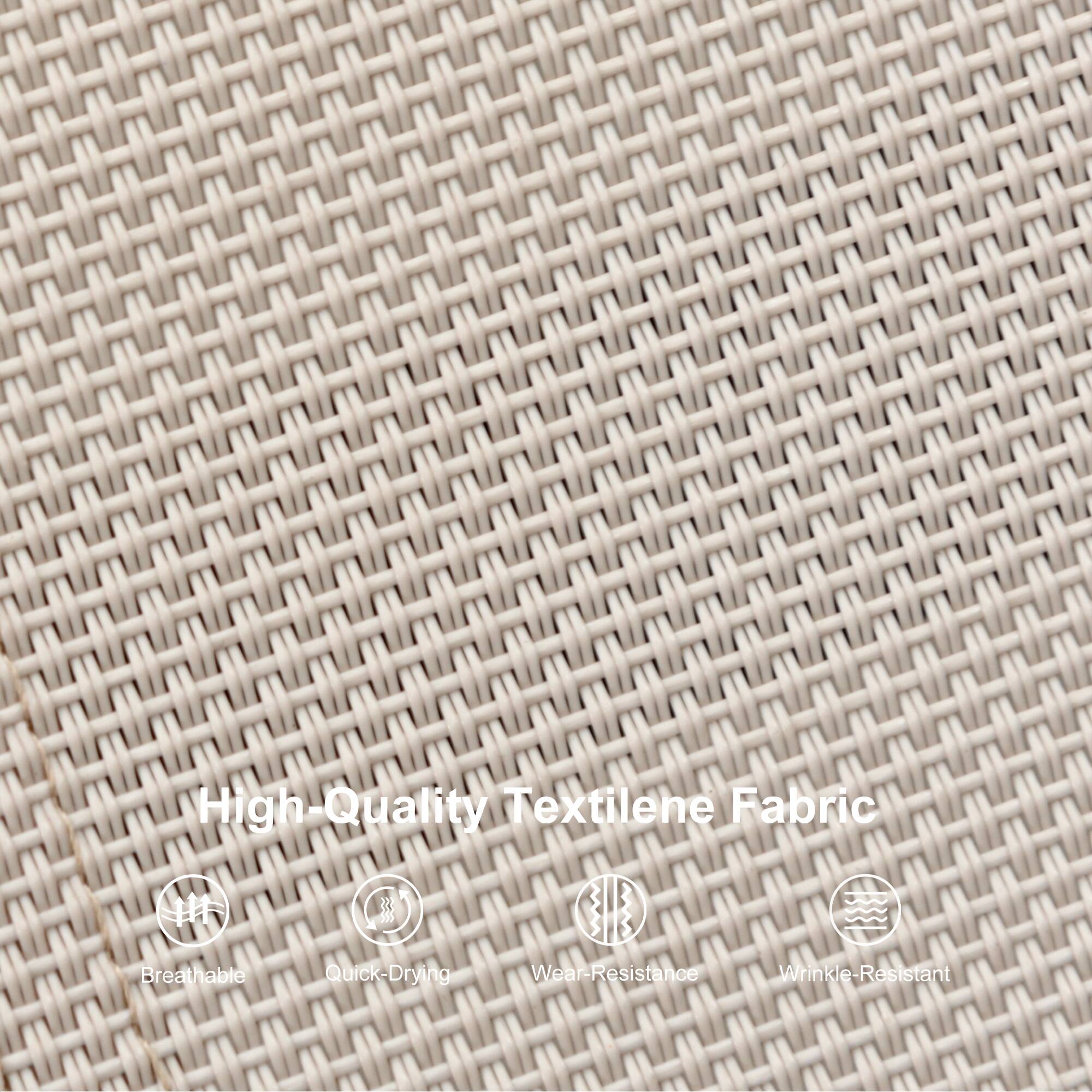 High-Quality Textilene Fabric

- Breathable
- Quick-Drying
- Wear-Resistance
- Wrinkle-Resistant