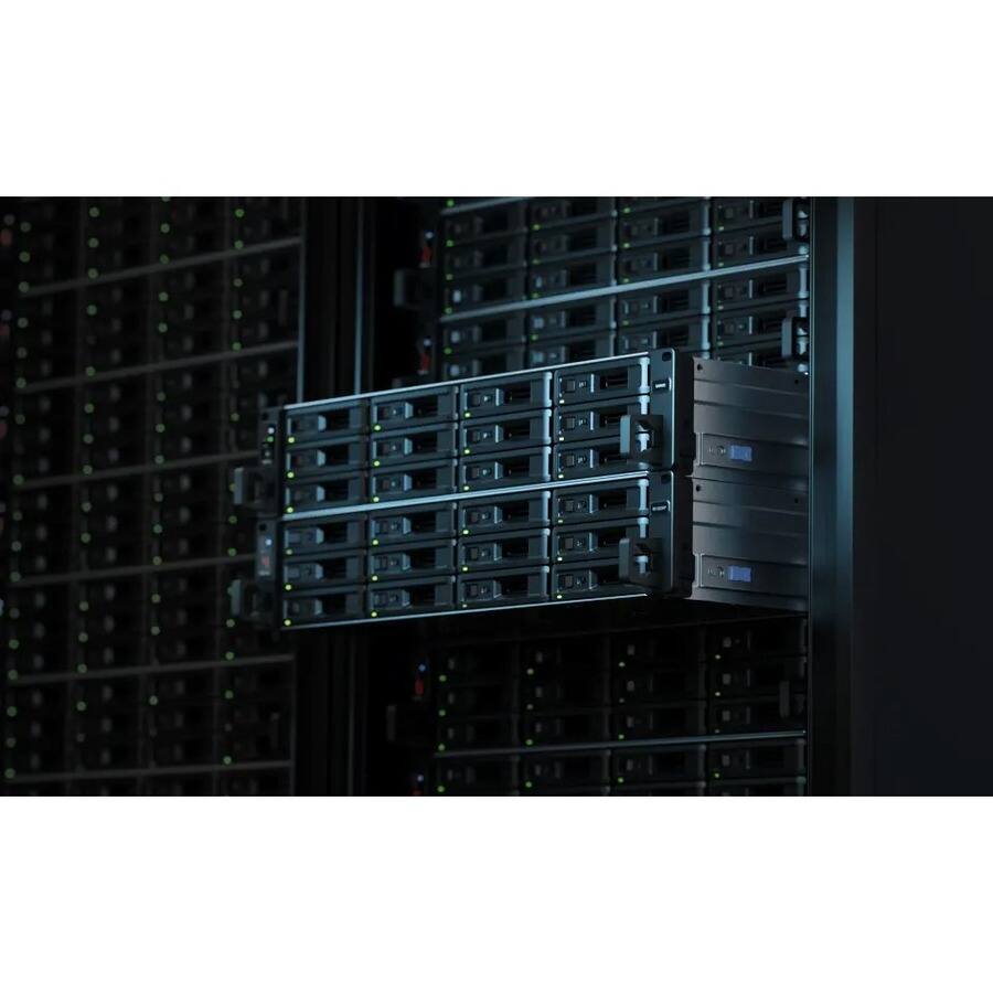 Alt View 2. Synology - Synology RX1223RP Drive Enclosure - Mini-SAS Host Interface - 2U Rack-mountable - Hot Swappable Bays - 12 x HDD.