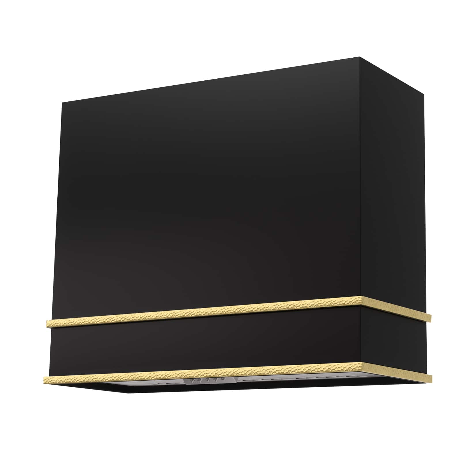 Akicon - 36 inches - Externally Vented - Wall Range Hood - Black with Gold