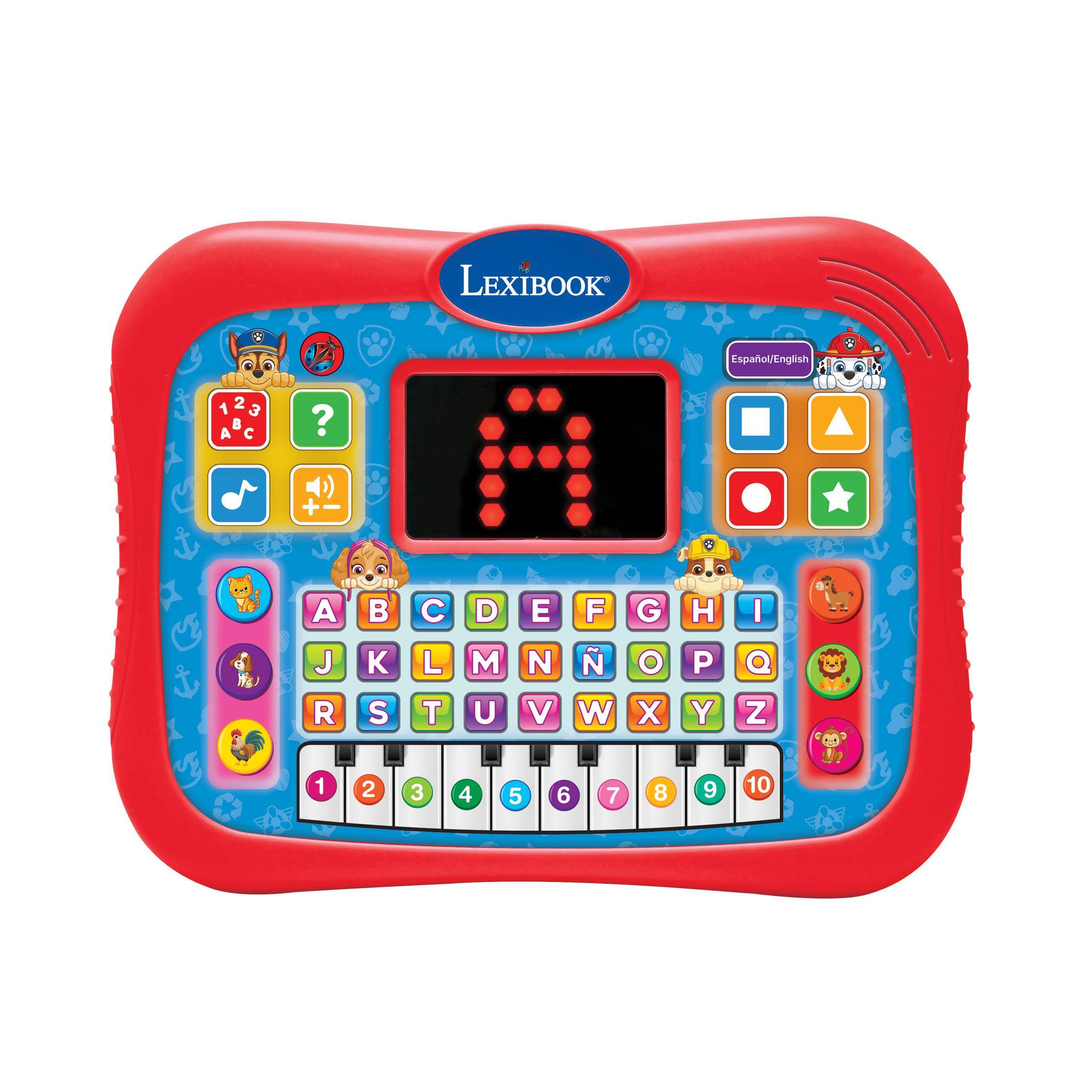 LEXIBOOK  
Español/English  
1 2 a  A  
?  
+  
A J R  
S  
L T  
D M U  
E N V  
F W  
G O X  
H P Y  
I Q Z  
1  
2  
3  
4  
5  
6  
7  
8  
9  
10