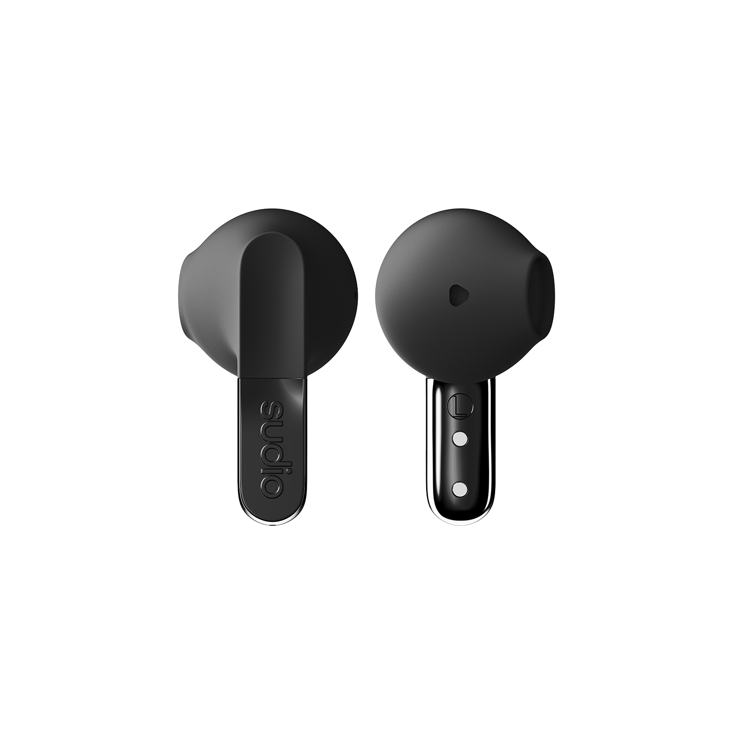 Left. Sudio - Sudio N3 True wireless - Black - Black.