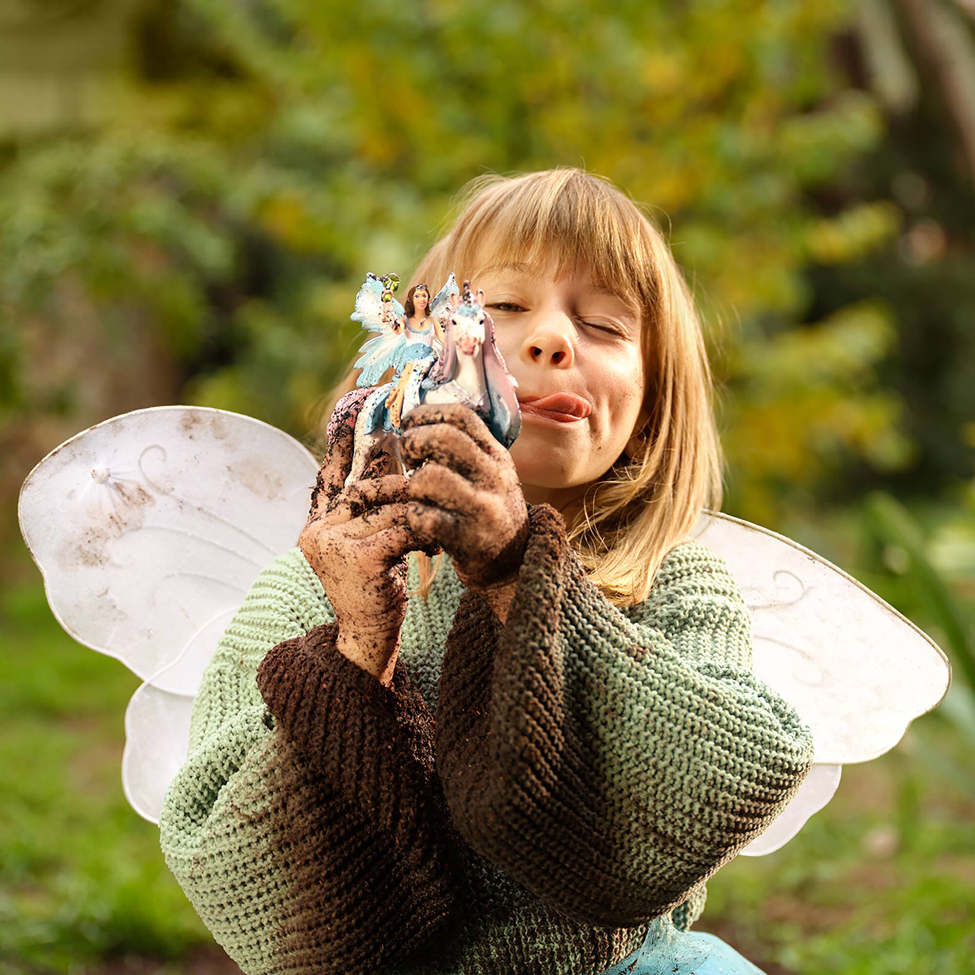 Back. Schleich - Fairy Eyela With Princess Unicorn.