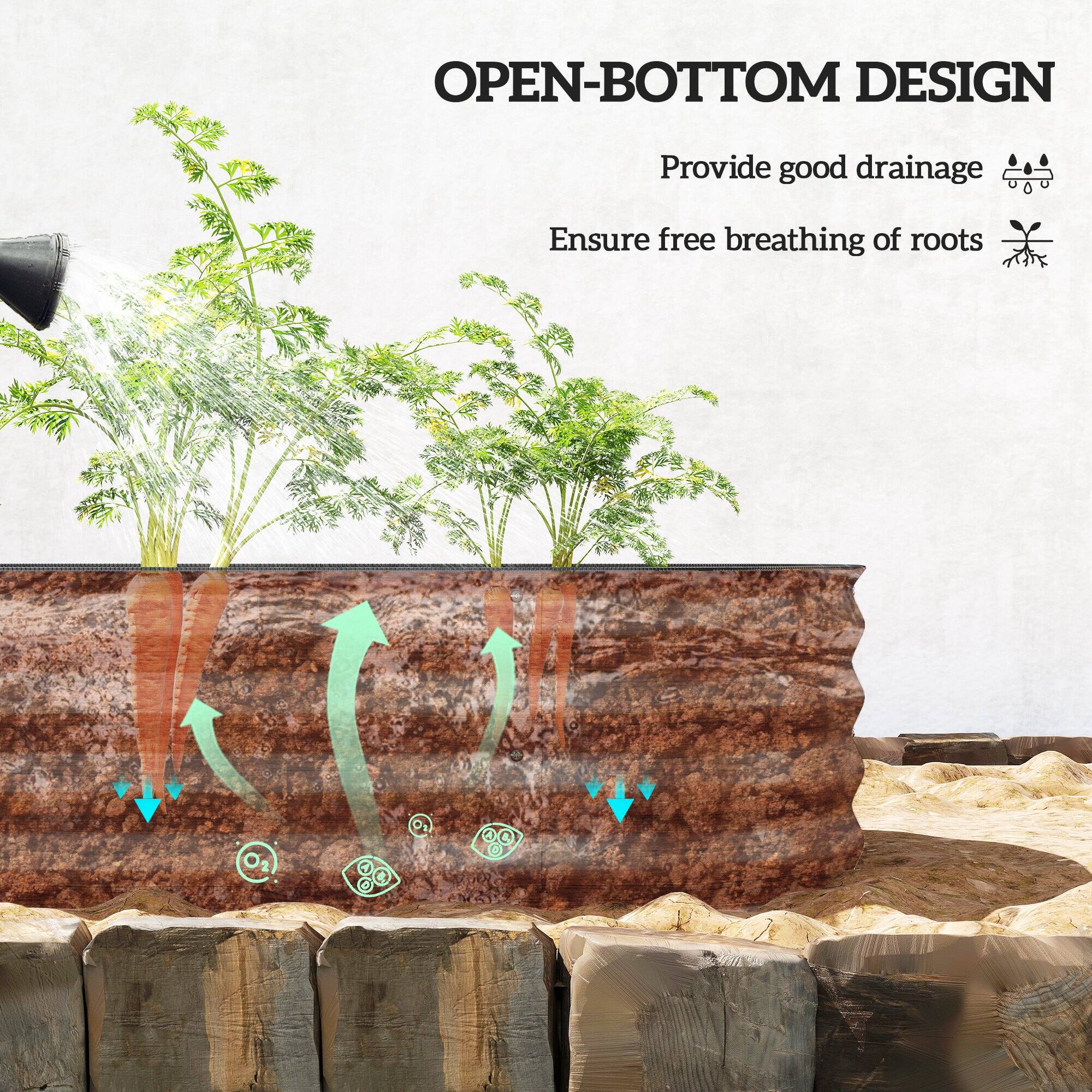 OPEN-BOTTOM DESIGN  
Provide good drainage  
Ensure free breathing of roots