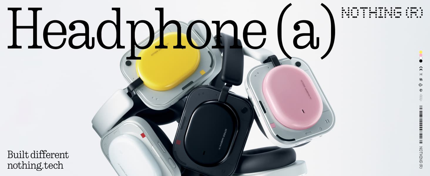 Nothing Headphone (a) Wireless Over Ear Bluetooth Headphones White
