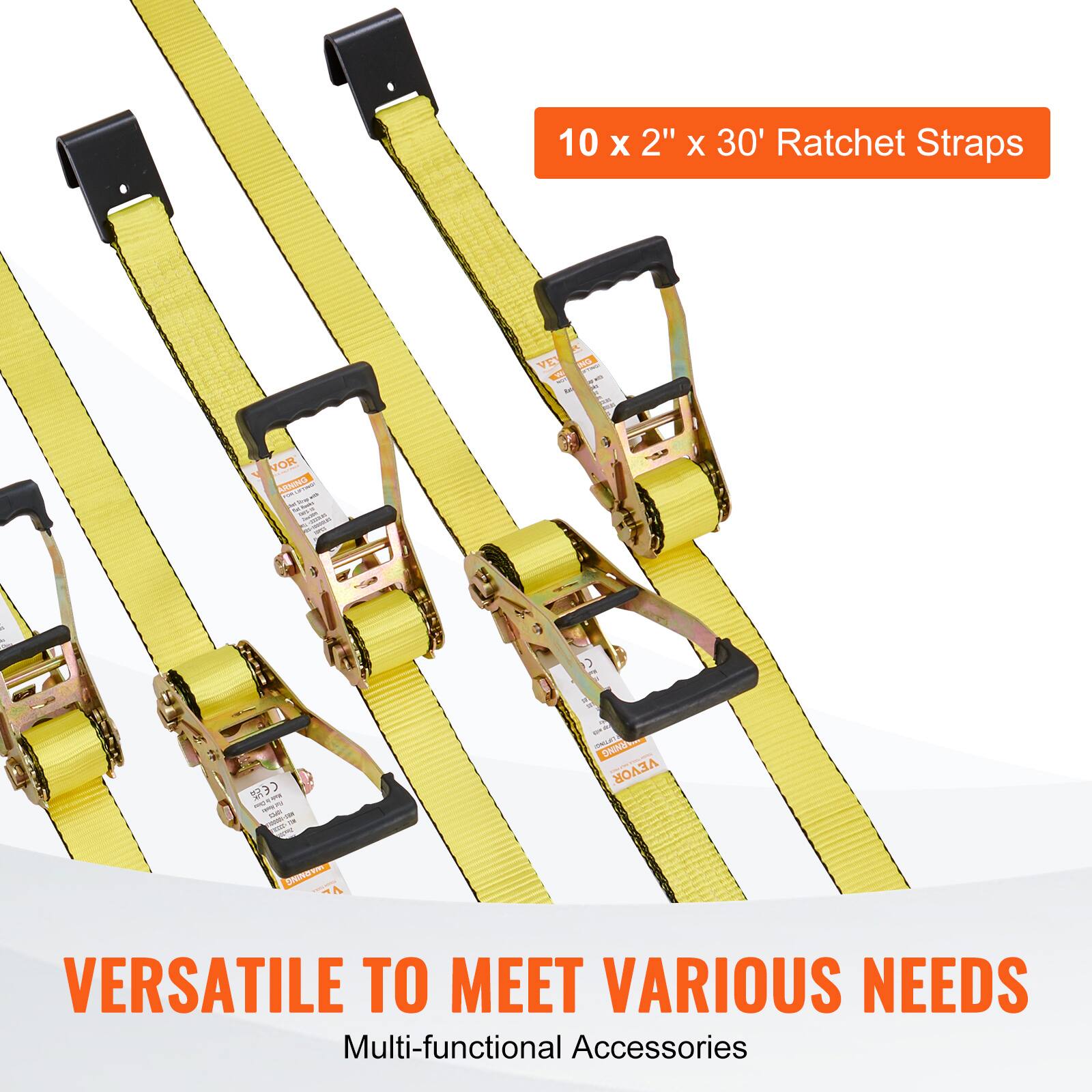 10 x 2" x 30' Ratchet Straps

VERSATILE TO MEET VARIOUS NEEDS

Multi-functional Accessories