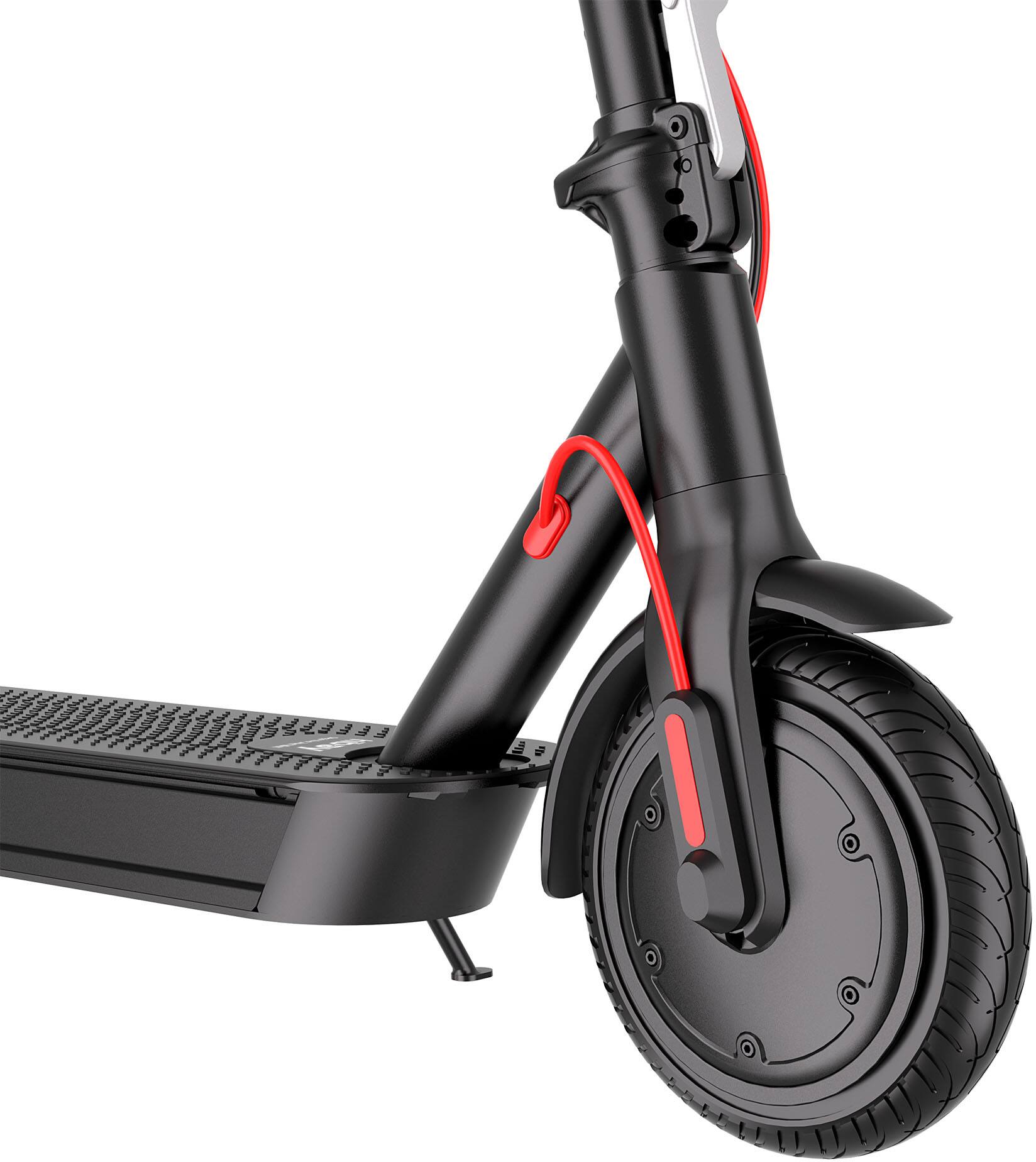 Alt View 3. HiBoy - Hiboy S3 Electric Scooter with 8.5" Pneumatic & Solid Tires – 17-Mile Max Range, 19 MPH, 350W Motor, Foldable for Adults - Black.
