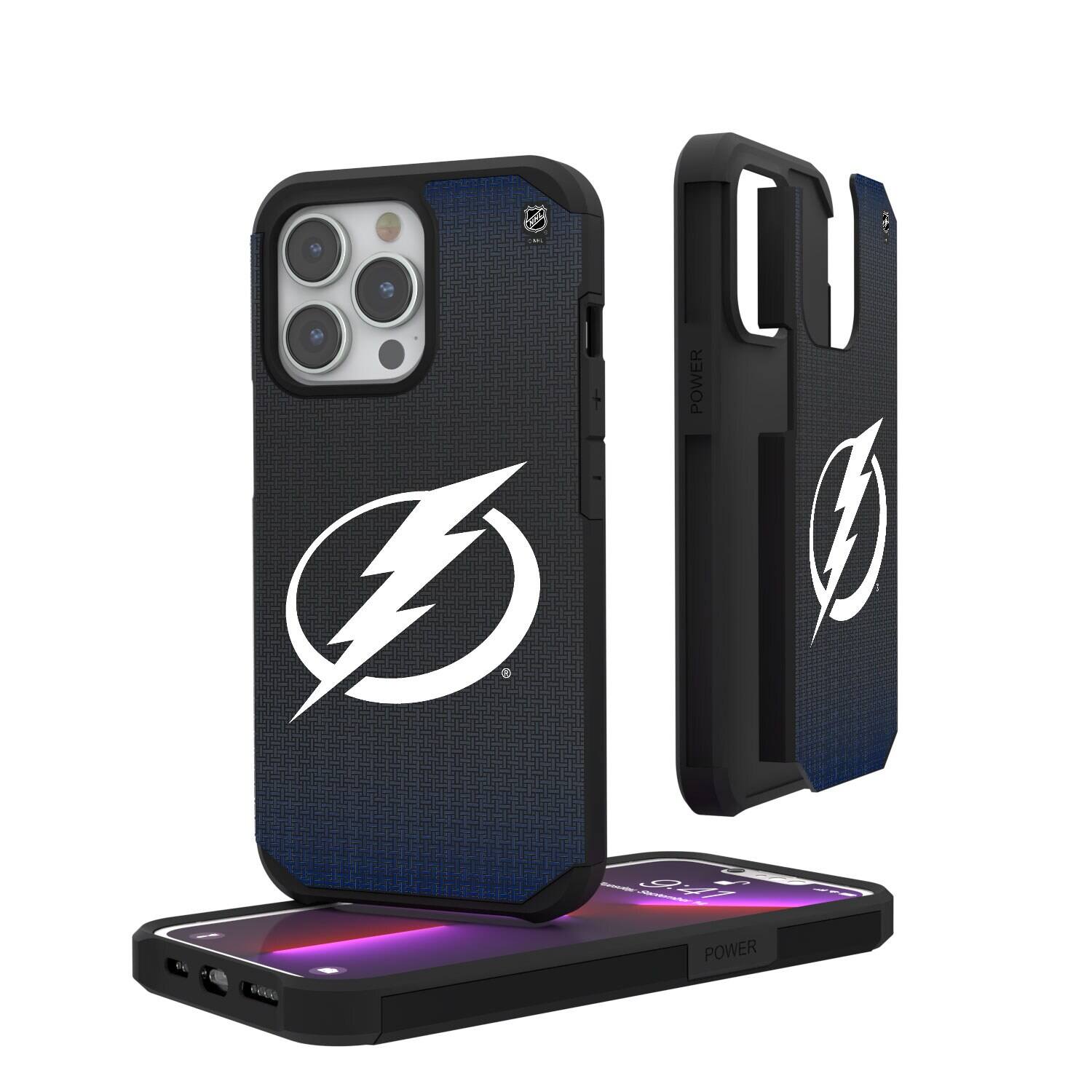 Keyscaper - NHL - Tampa Bay Lightning Linen Logo iPhone Rugged Case - 13 Pro - Black price history on PriceWatchPro