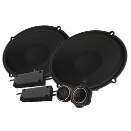 Infinity - KAPPA693C 6" x 9" (168mm x 240mm) Two-way Component Speaker System - Black/Gray