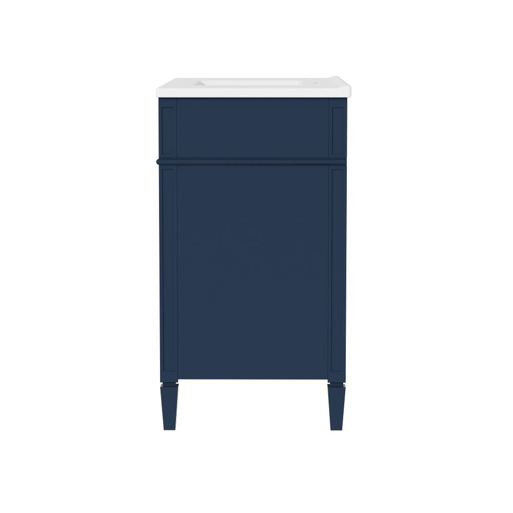 Alt View 10. Loheer - Loheer 36 inch bathroom vanity with sink Blue Modern Single Sink Cabinet - Blue.