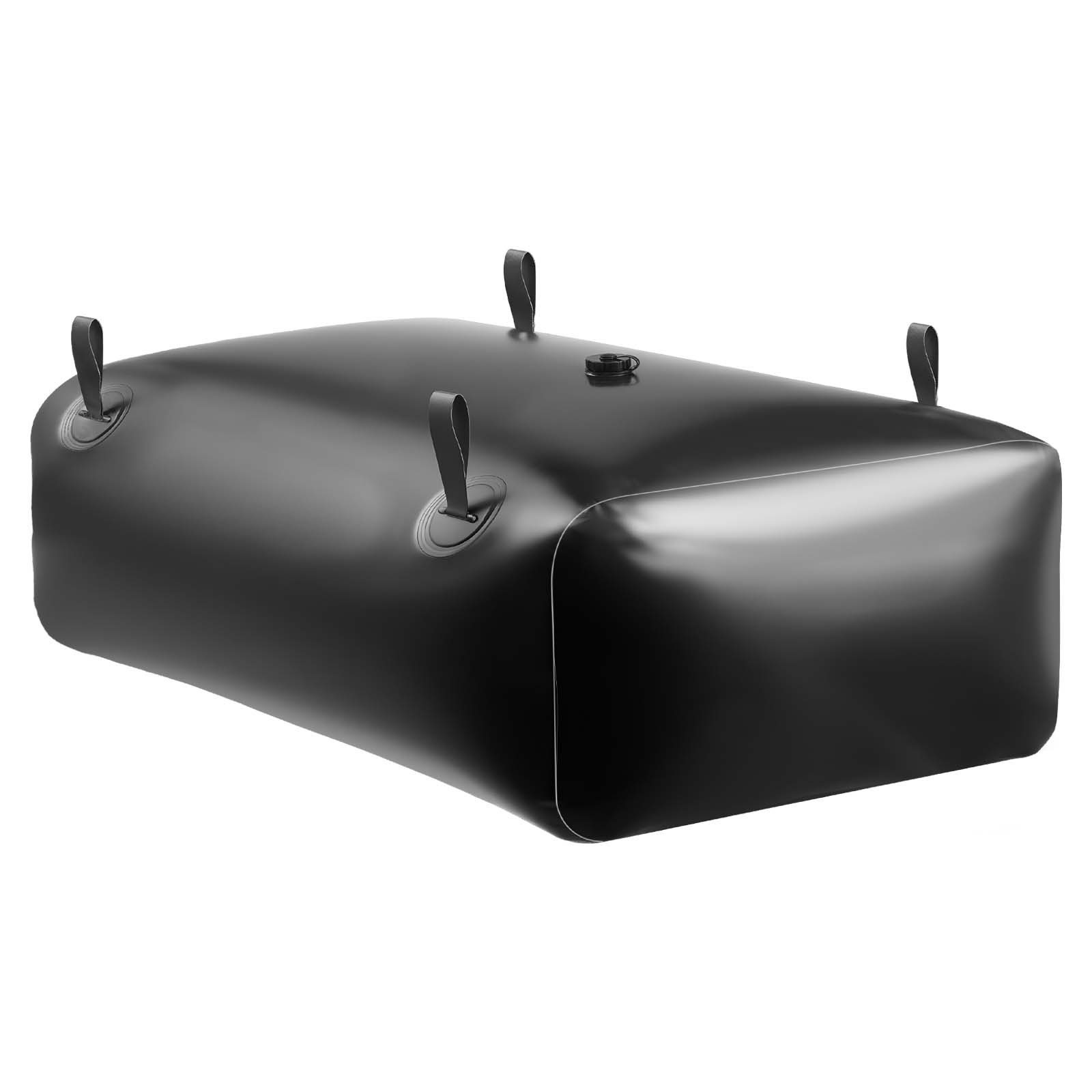 Alt View 5. VEVOR - Water Storage Bladder,87.2 Gal Collapsible Water Storage Bag, Wear-Resistant 1000D PVC Soft Waters Bag,Leakproof Camping - Black.