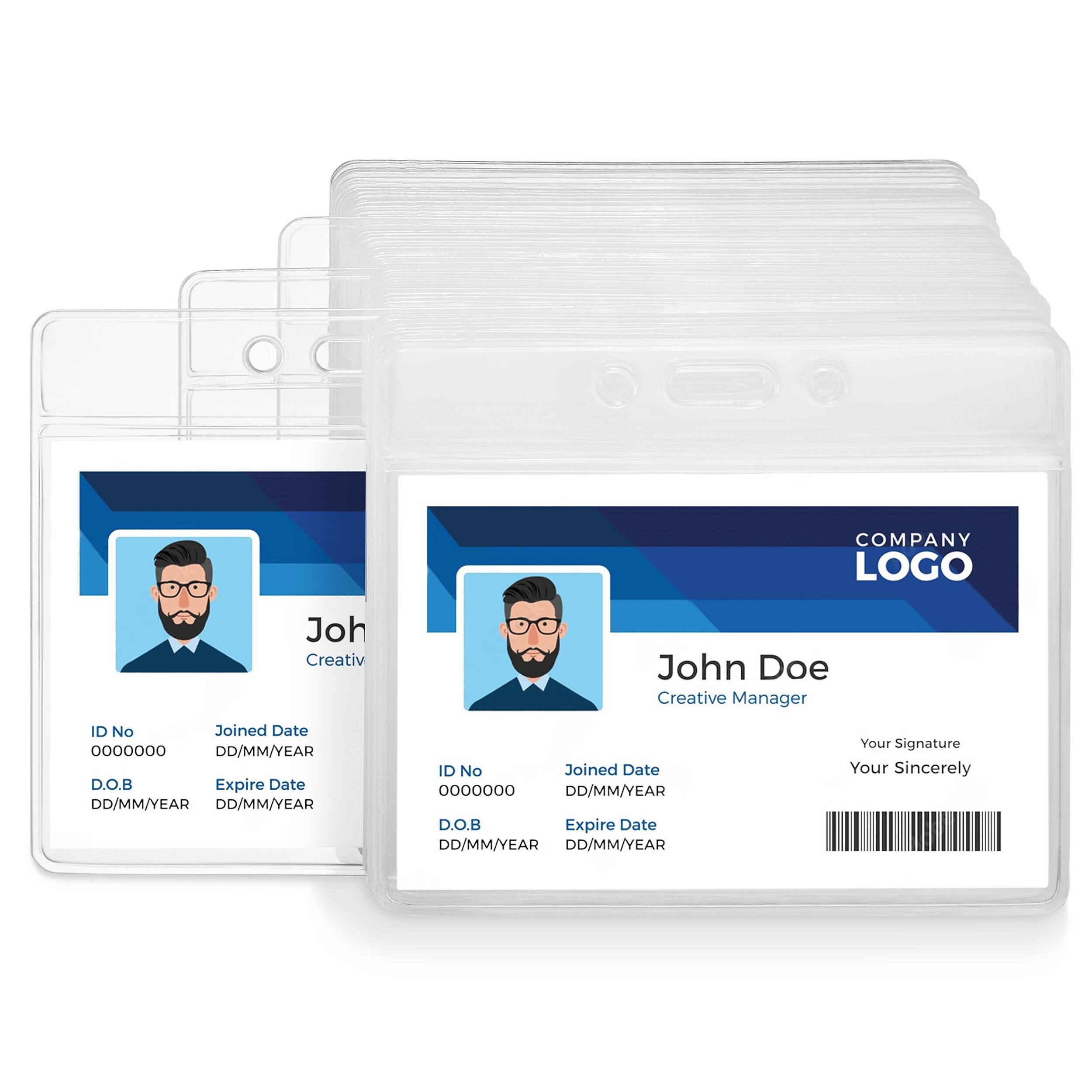 COMPANY LOGO

John Doe  
Creative Manager

ID No  
Joined Date  
DD/MM/YEAR  
D.O.B  
Expire Date  
DD/MM/YEAR  

Your Signature  
Your Sincerely