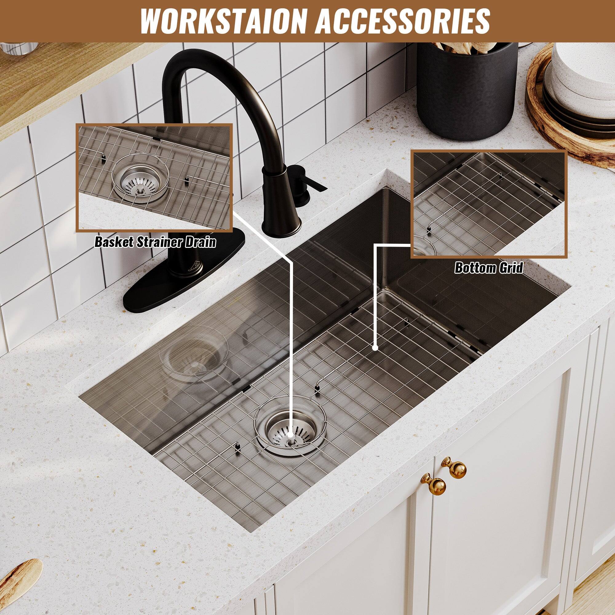 WORKSTAION ACCESSORIES
Basket Strainer Drain
Bottom Grid