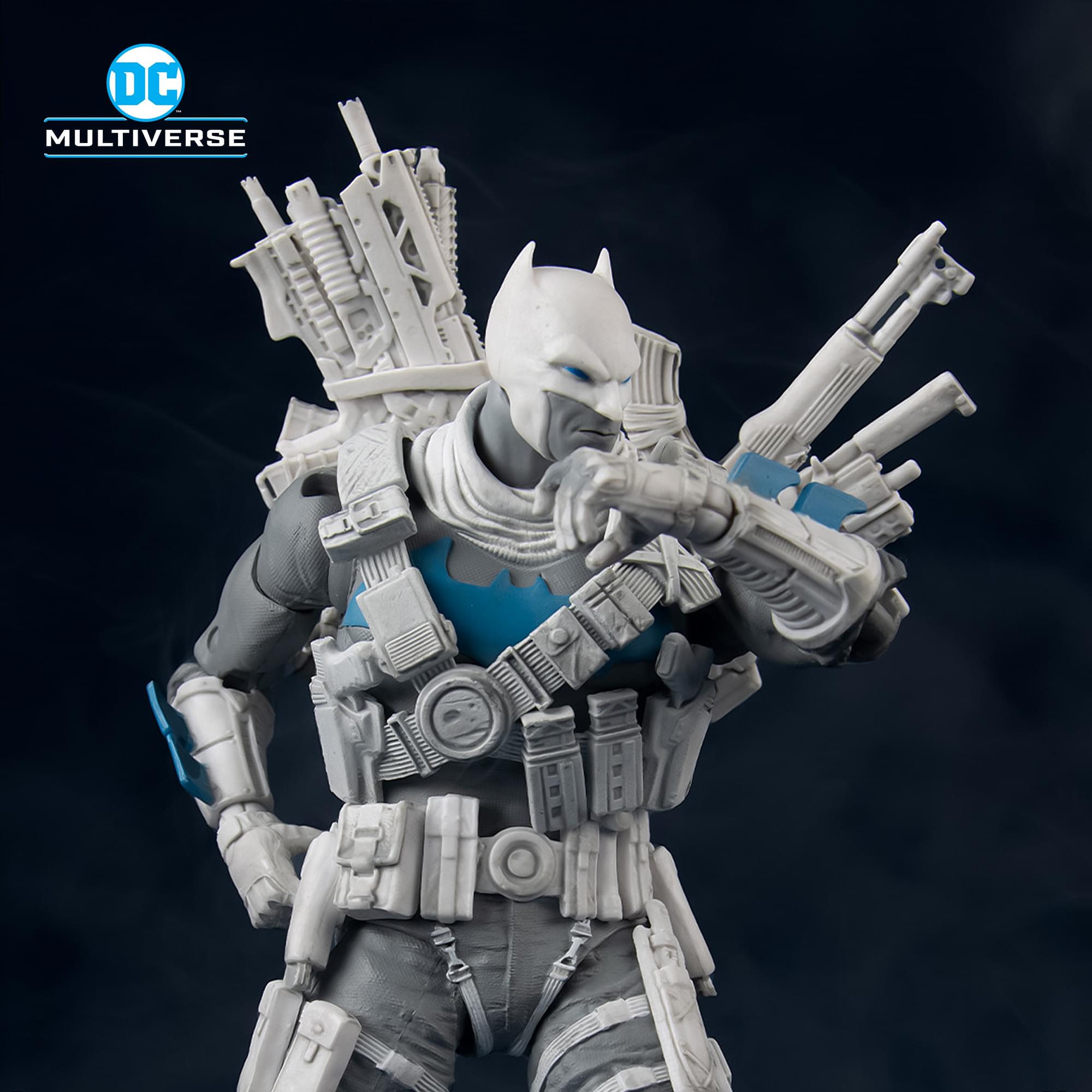 Alt View 2. McFarlane Toys - DC Multiverse Dark Nights: Metal Figure | The Grim Knight BW Accent Edition - Grey.