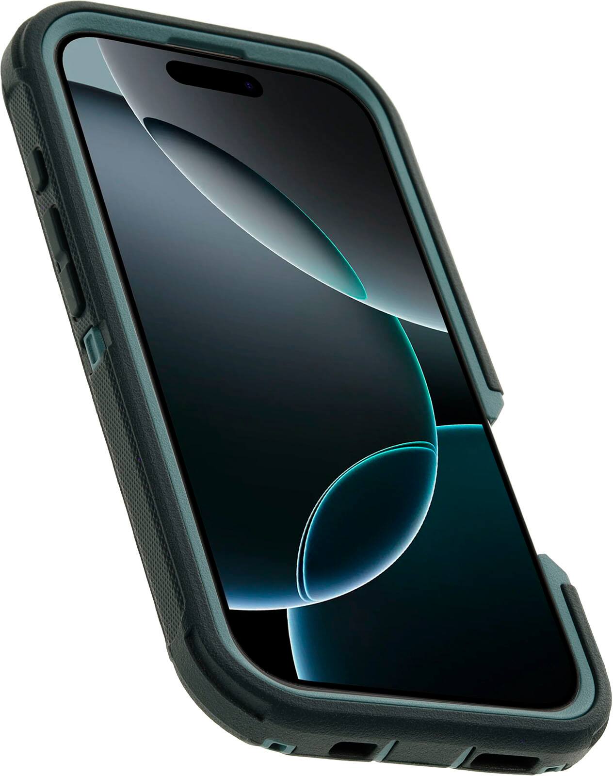 Left. OtterBox - Defender Series Pro Hard Shell for MagSafe for Apple iPhone 16 Pro - Sagebrush.