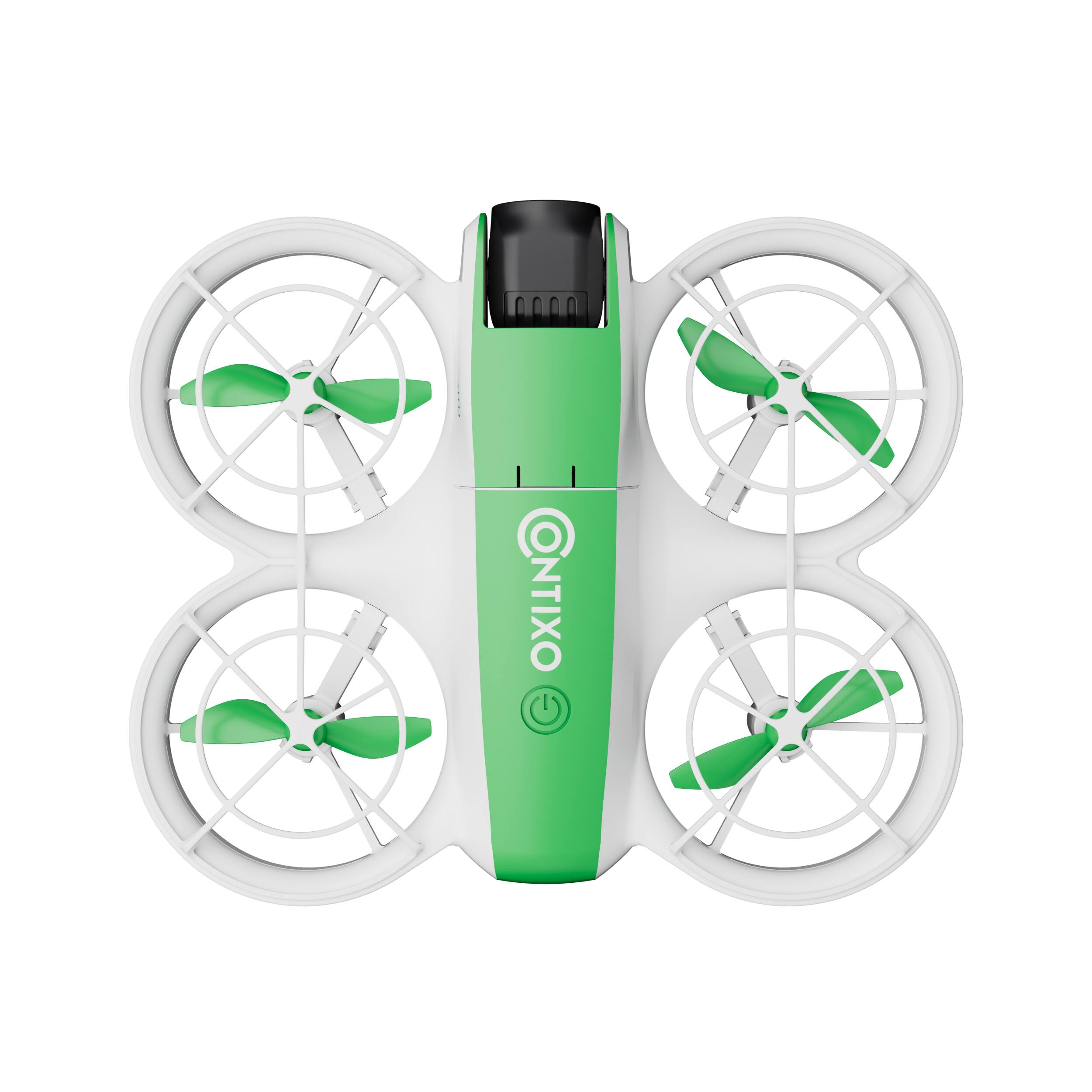 Back. Contixo - F15 Astro Mini Drone with 2.4" Screen Remote Control 720P HD Camera, Hover, Stunts, 2 Batteries - Green.