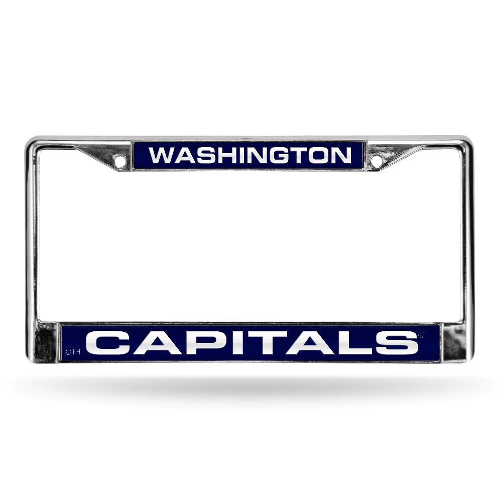 Washington Capitals NHL Chrome Metal Laser Cut License Plate Frame