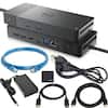 Front. Dell - Thunderbolt Dock WD22TB4 with Cables Bundle - Black (Black).