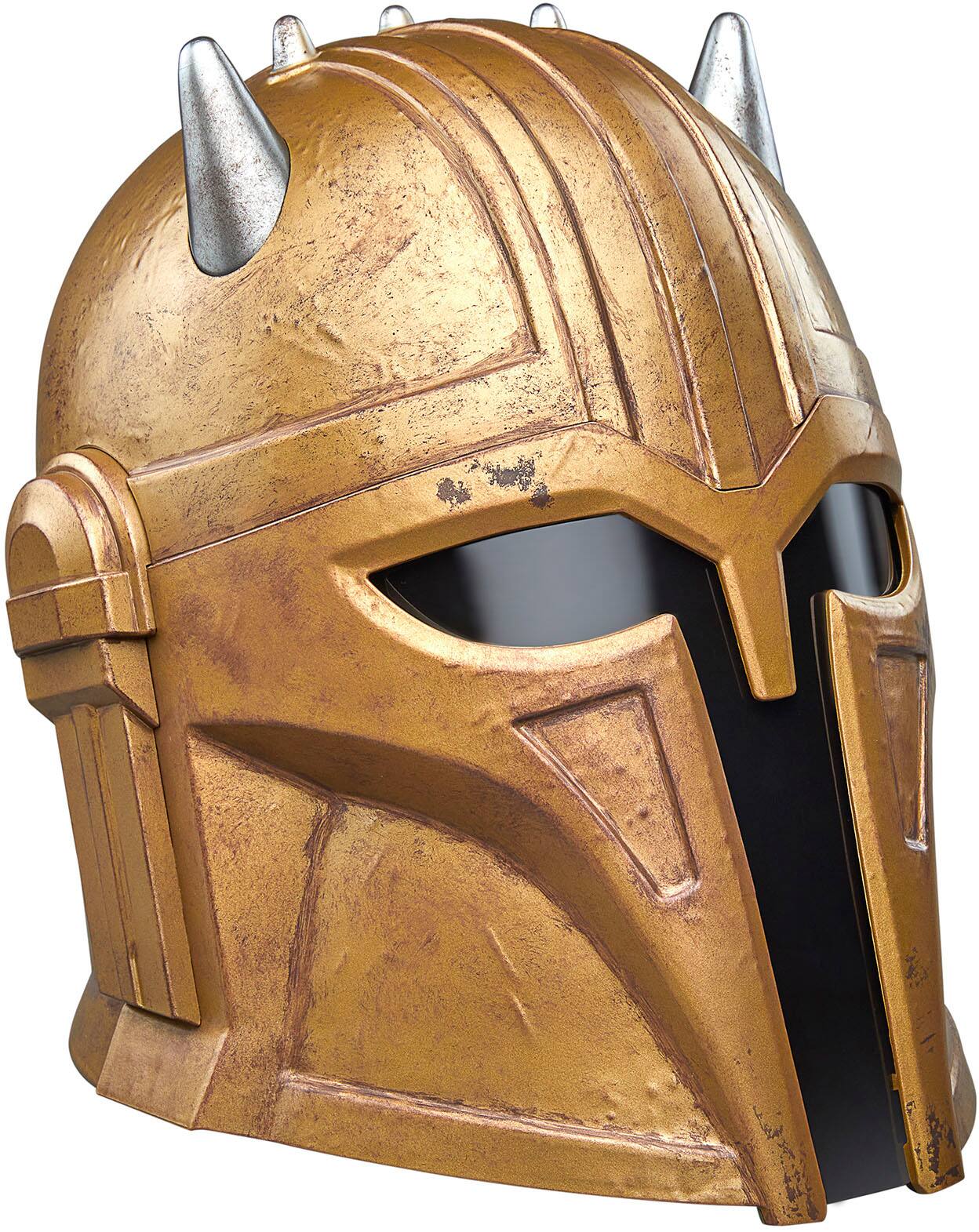 Left. Star Wars - The Black Series The Armorer Electronic Helmet.