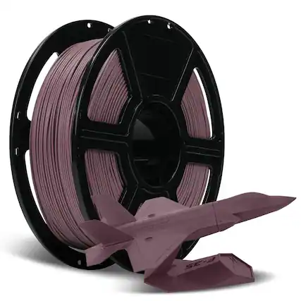 Front. Flashforge - PLA-CF Carbon Fiber 3D Printer Filament 1.75mm 1kg Matte Finish Lightweight Reinforced PLA for Prototyping - Dusty Pink.