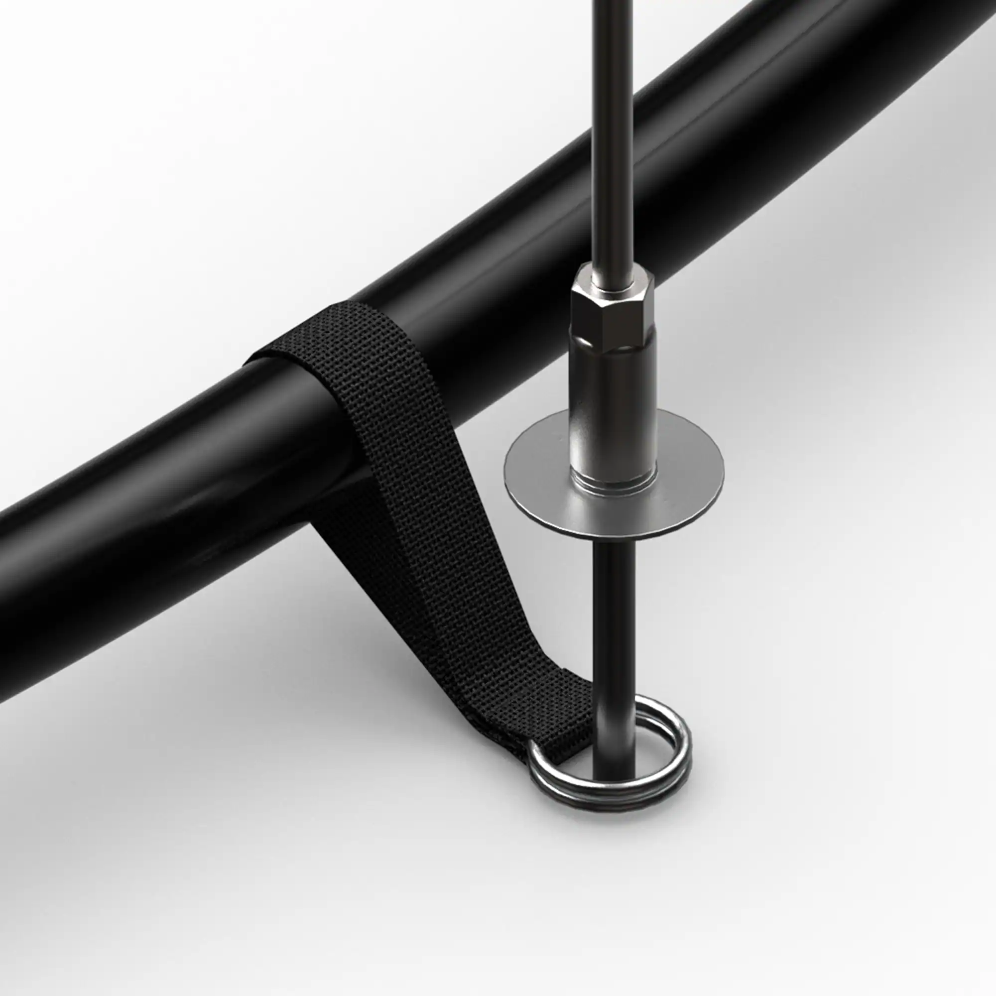 Alt View 6. Jumpflex - JumpFlex Trampoline Anchor Kit PRO, Heavy Duty Ground Anchoring Metal Stakes Set - Black/Silver.