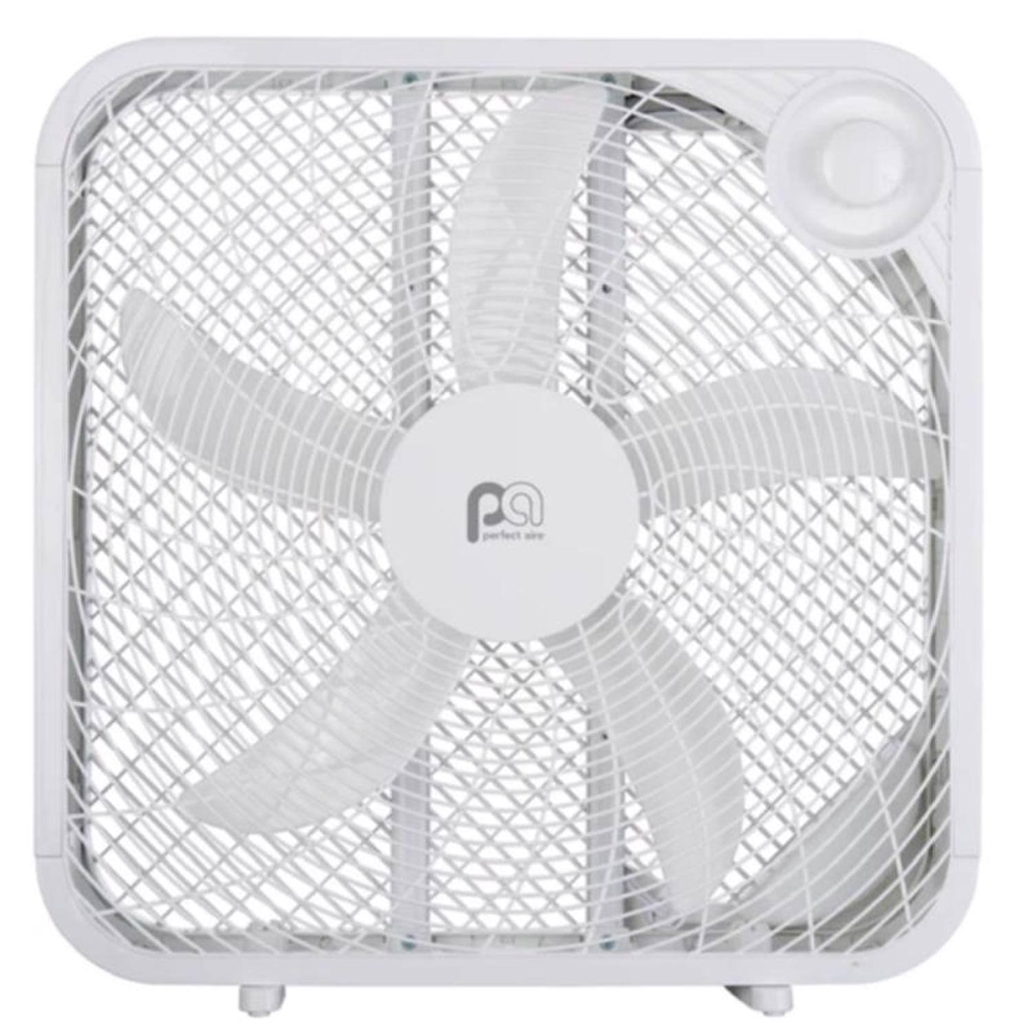 Front. Perfect Aire - Perfect Aire 20 in. H 3 speed Box Fan.
