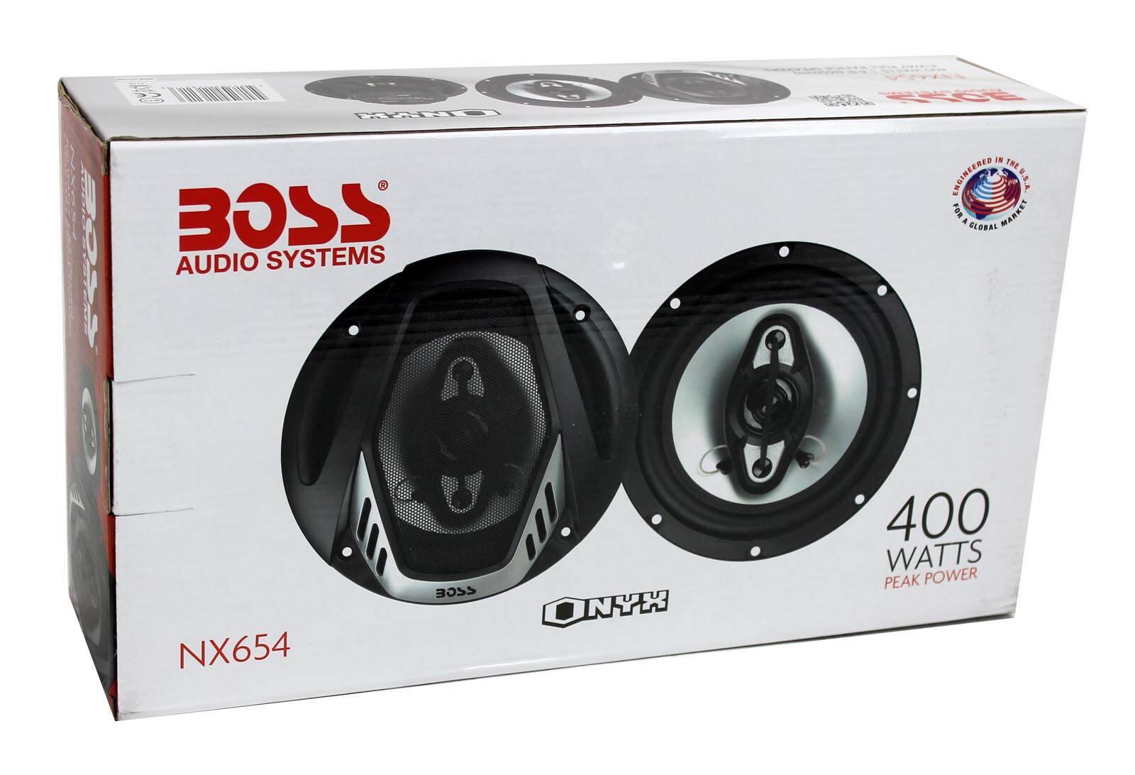 BOSS AUDIO SYSTEMS  
ONYX NX654  
ENGINEERED IN THE U.S.A. FOR A GLOBAL MARKET  
400 WATTS PEAK POWER