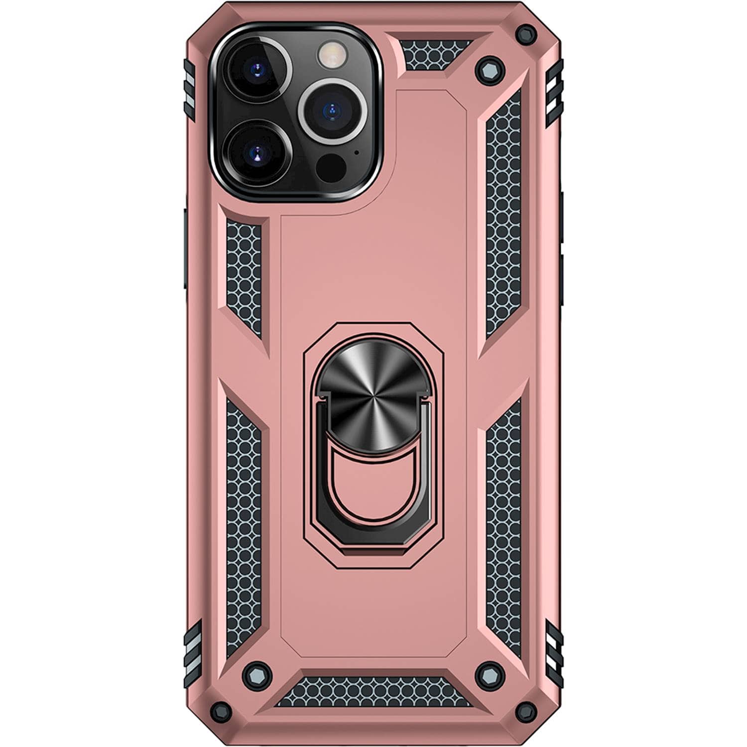 Front. SaharaCase - Kickstand with Belt Clip Case for Apple iPhone 13 Pro Max - Rose Gold.