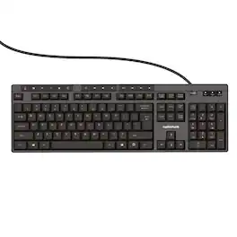 RadioShack - Wired Keyboard English Layout 2604770 - Black