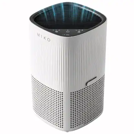 Front. Miko - A-200 HEPA Air Purifier Quiet Sleep Mode Aromatherapy 600 Sq Ft - White.