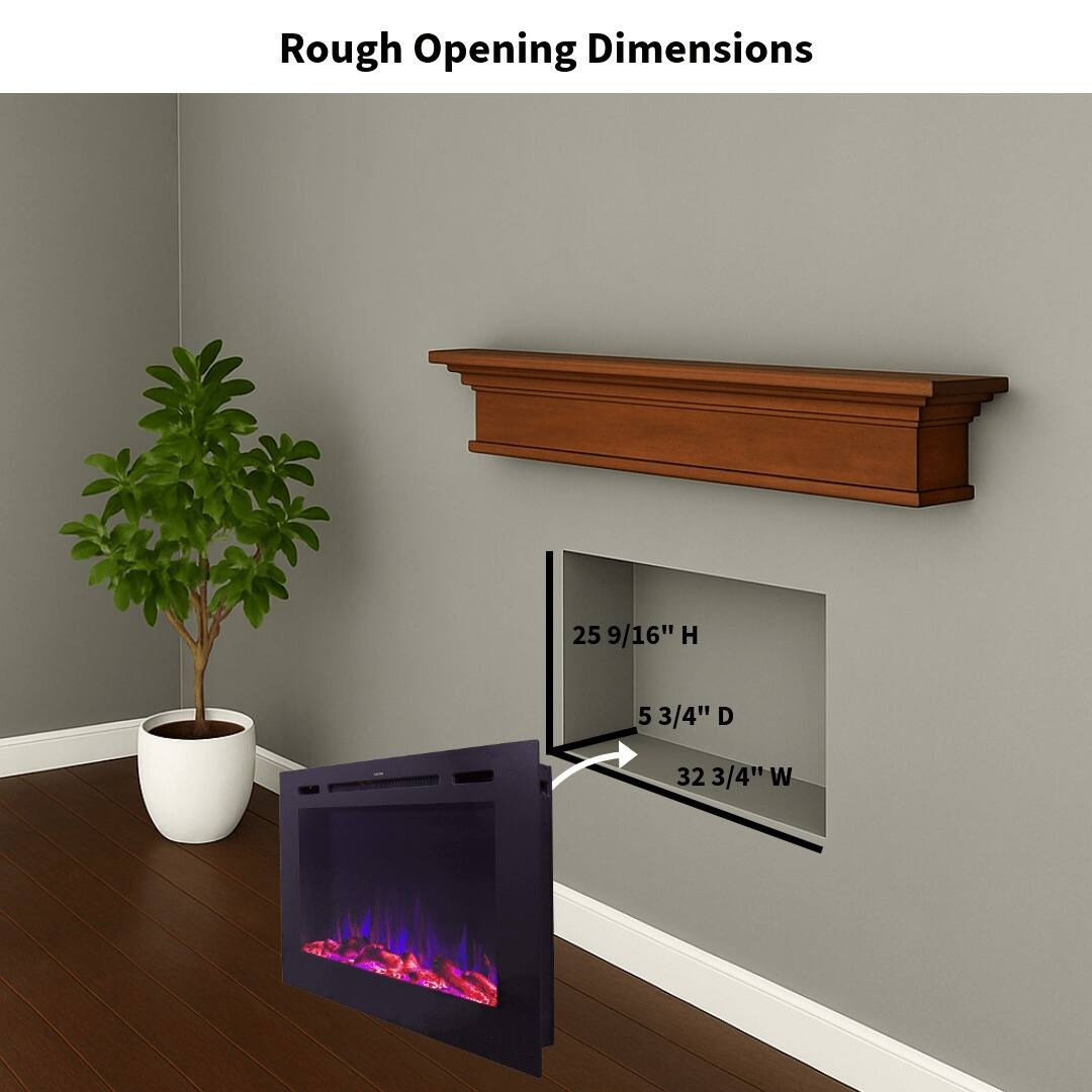 Rough Opening Dimensions

25 9/16" H  
5 3/4" D  
32 3/4" W
