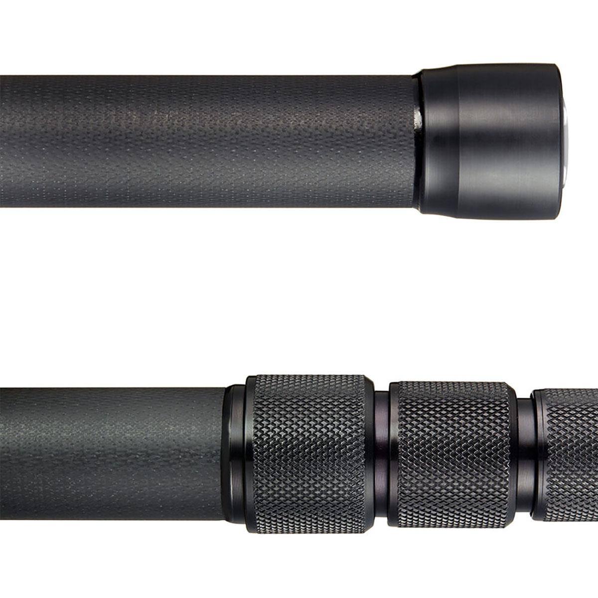 Alt View 3. K-Tek - K-Tek KC88CC 7.3' Indie 4-Section Carbon Composite Boompole with Cable - Black.