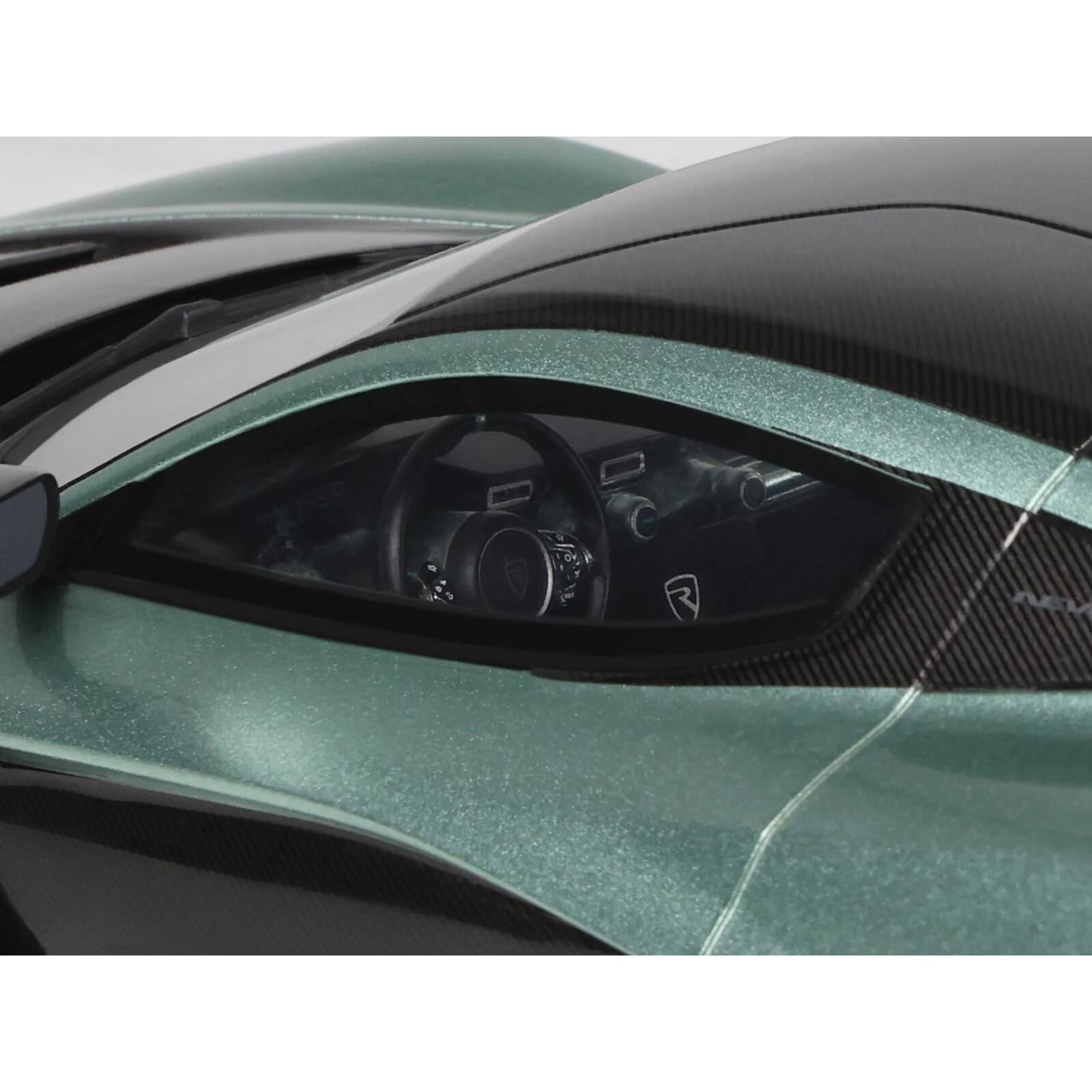 Alt View 1. GT Spirit - 2024 Rimac Nevera R Green Metallic with Black Top 1/18 Model Car by GT Spirit.