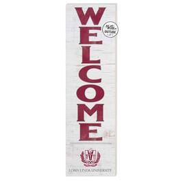 Jardine - LLU Lions 10'' x 35'' Indoor/Outdoor Welcome Sign - White