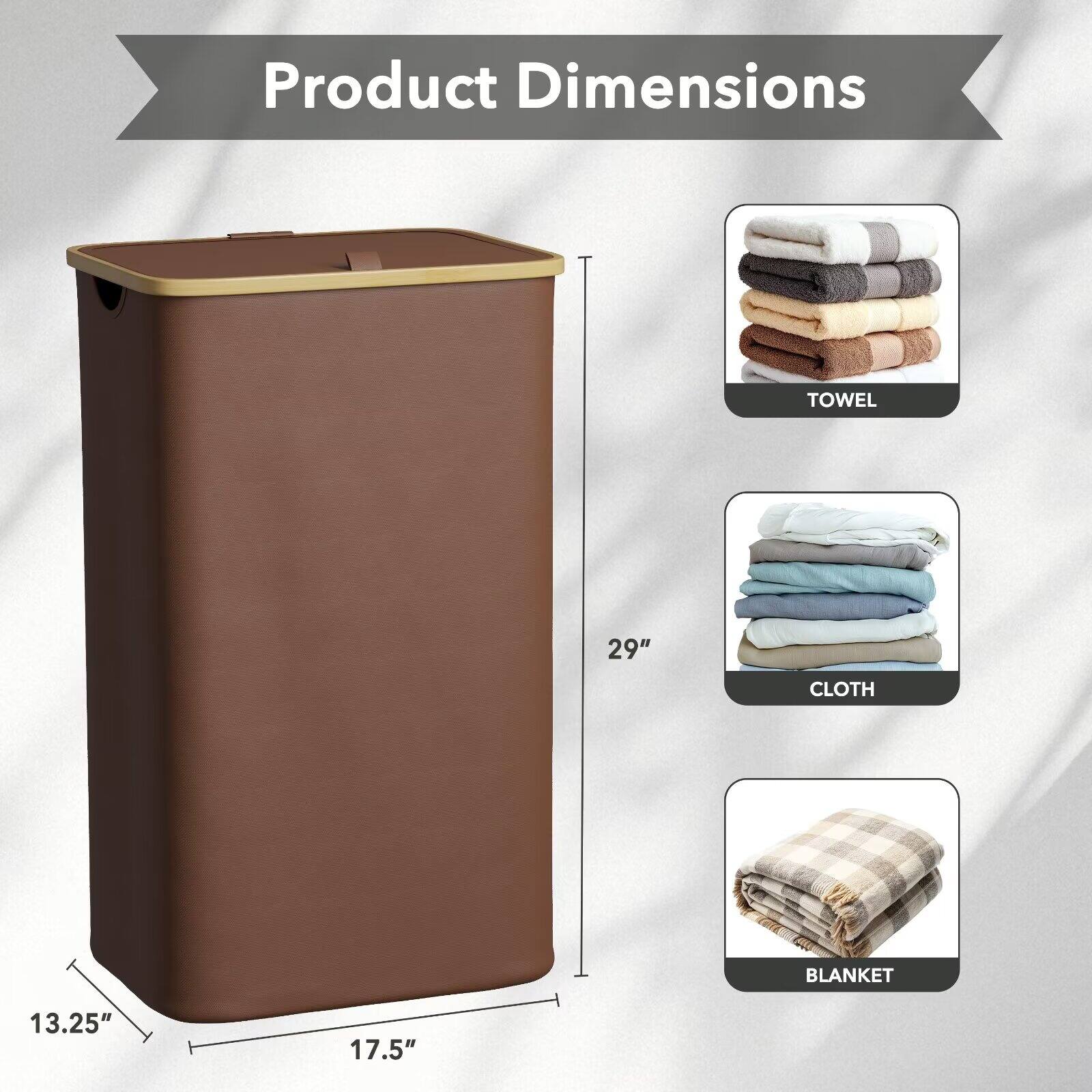 Product Dimensions  
TOWEL 29"  
CLOTH 13.25" 17.5"  
BLANKET