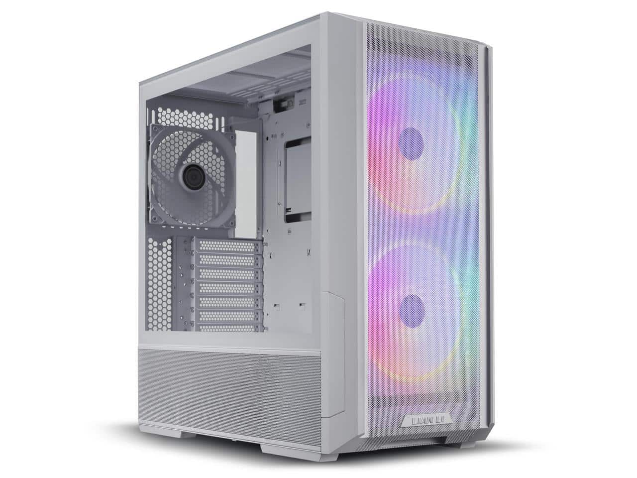 Lian Li - LANCOOL 216RW White Steel ATX Mid Tower with 2x 16cm ARGB Fans - White