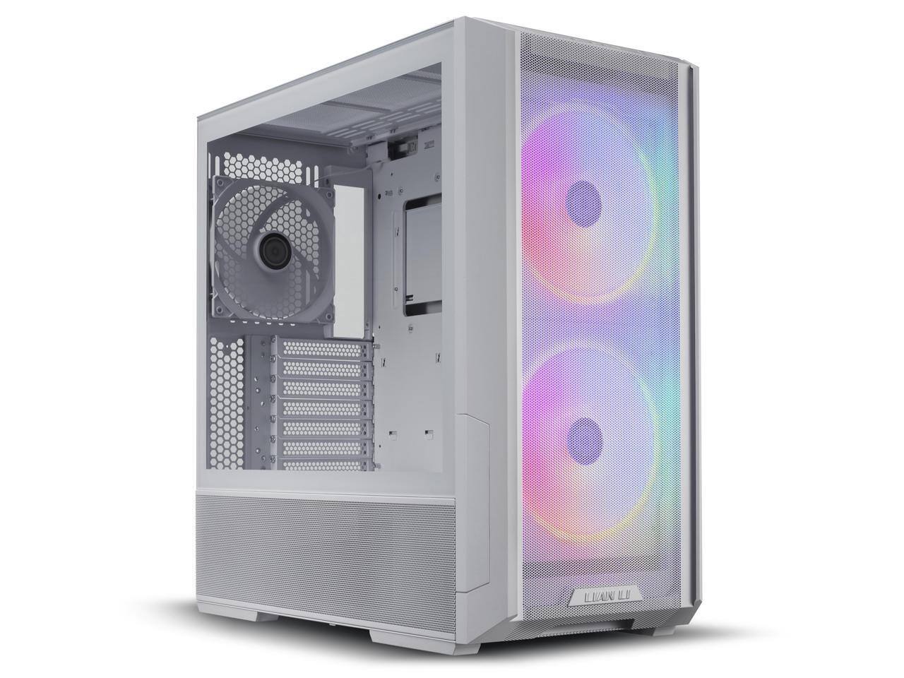 Lian Li - LANCOOL 216RW White Steel ATX Mid Tower with 2x 16cm ARGB Fans - White