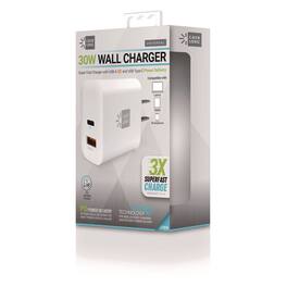 Bytech - CL-PD-W3-101-WT 30 Watts Wall Charger - White - White